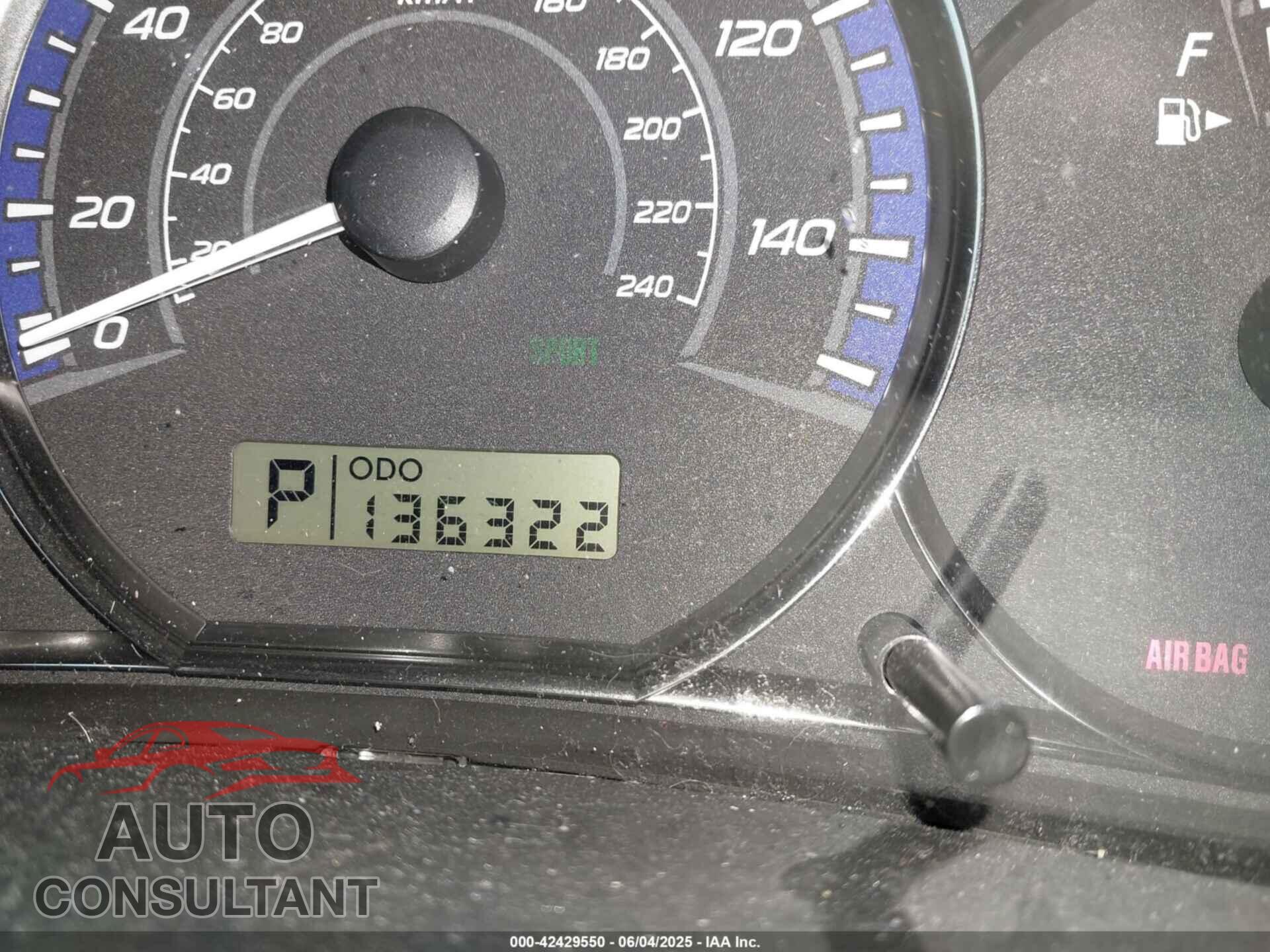 SUBARU FORESTER 2012 - JF2SHADC0CH406685