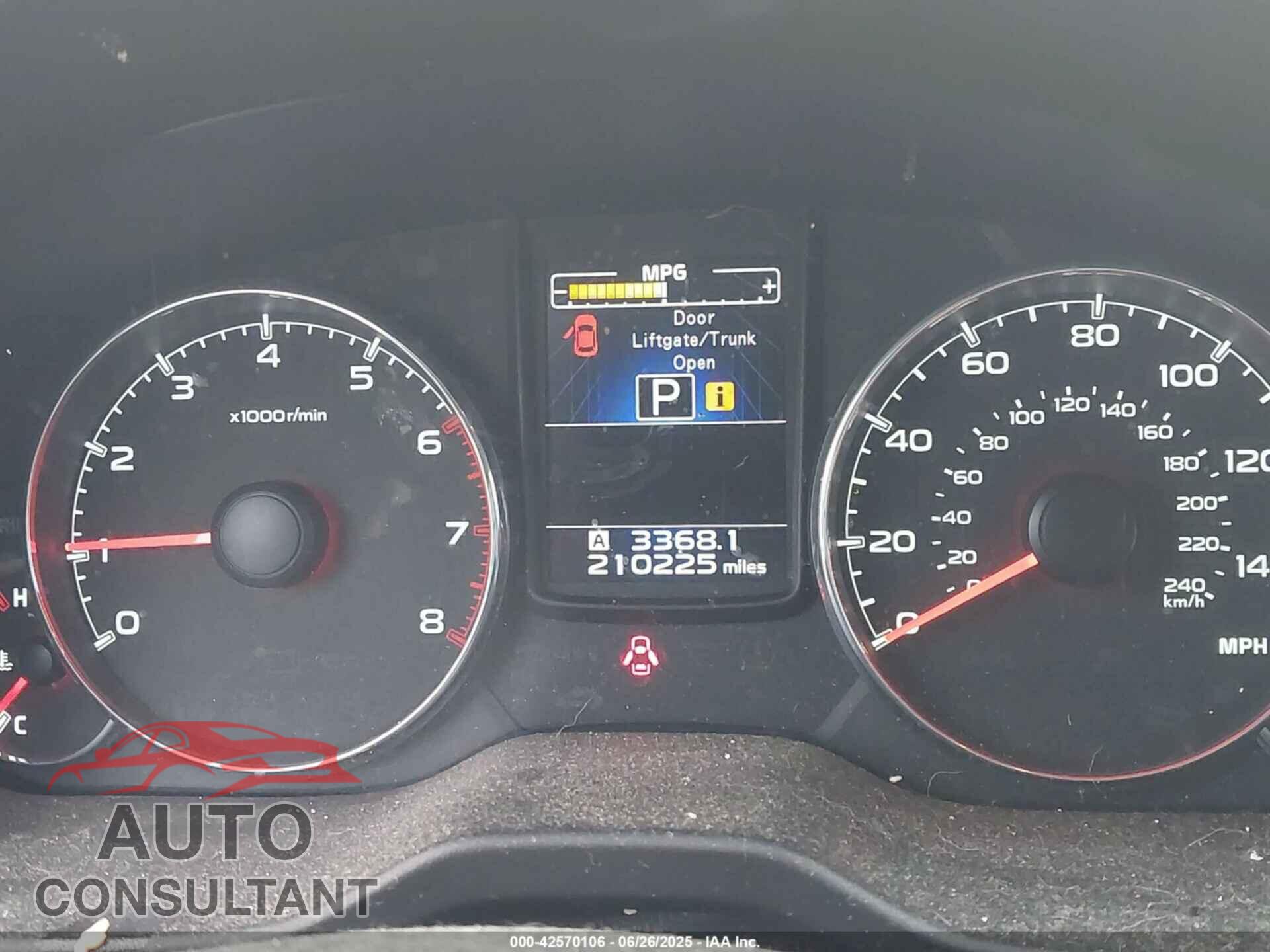 SUBARU OUTBACK 2014 - 4S4BRBLC2E3253927
