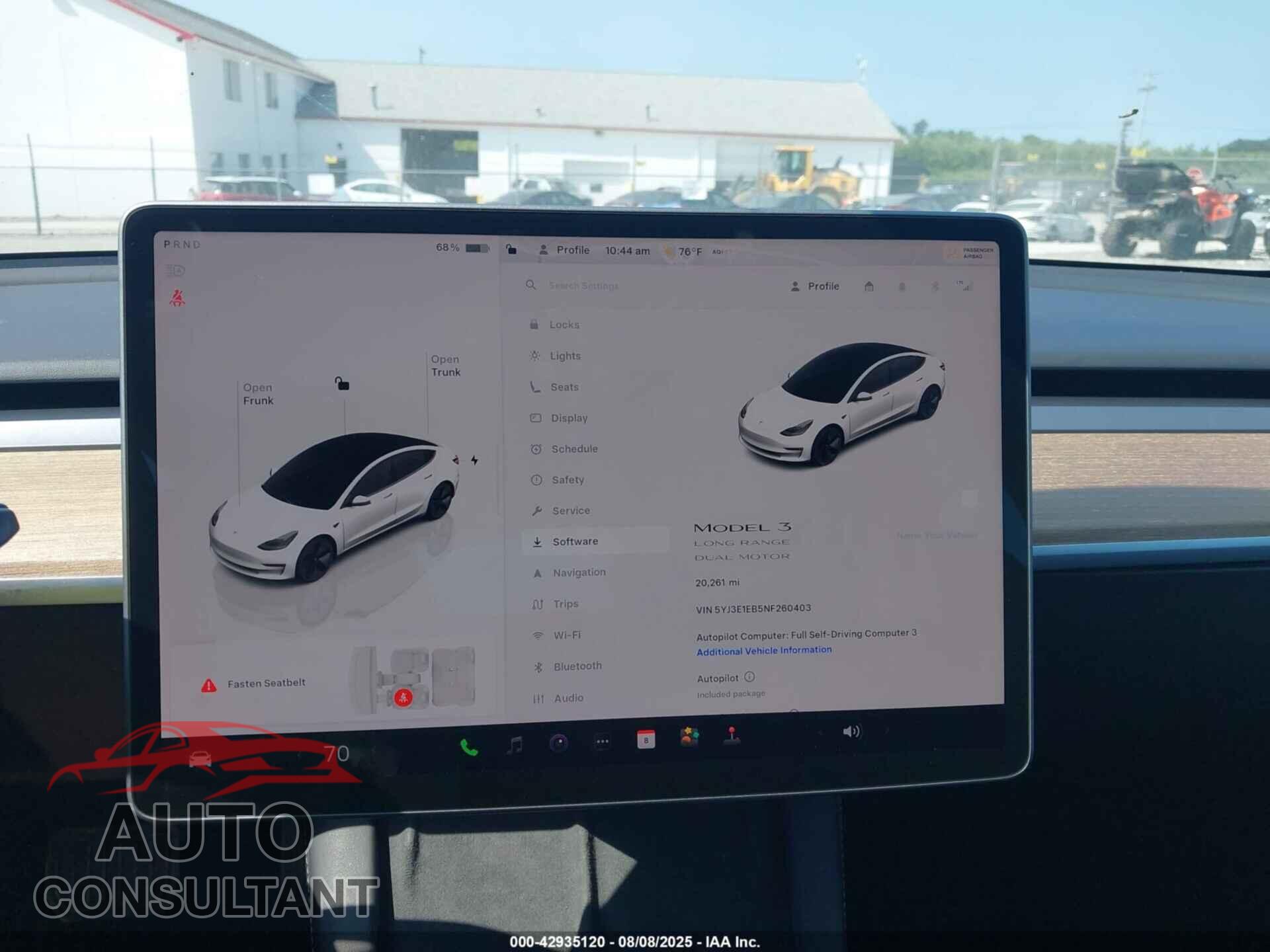 TESLA MODEL 3 2022 - 5YJ3E1EB5NF260403