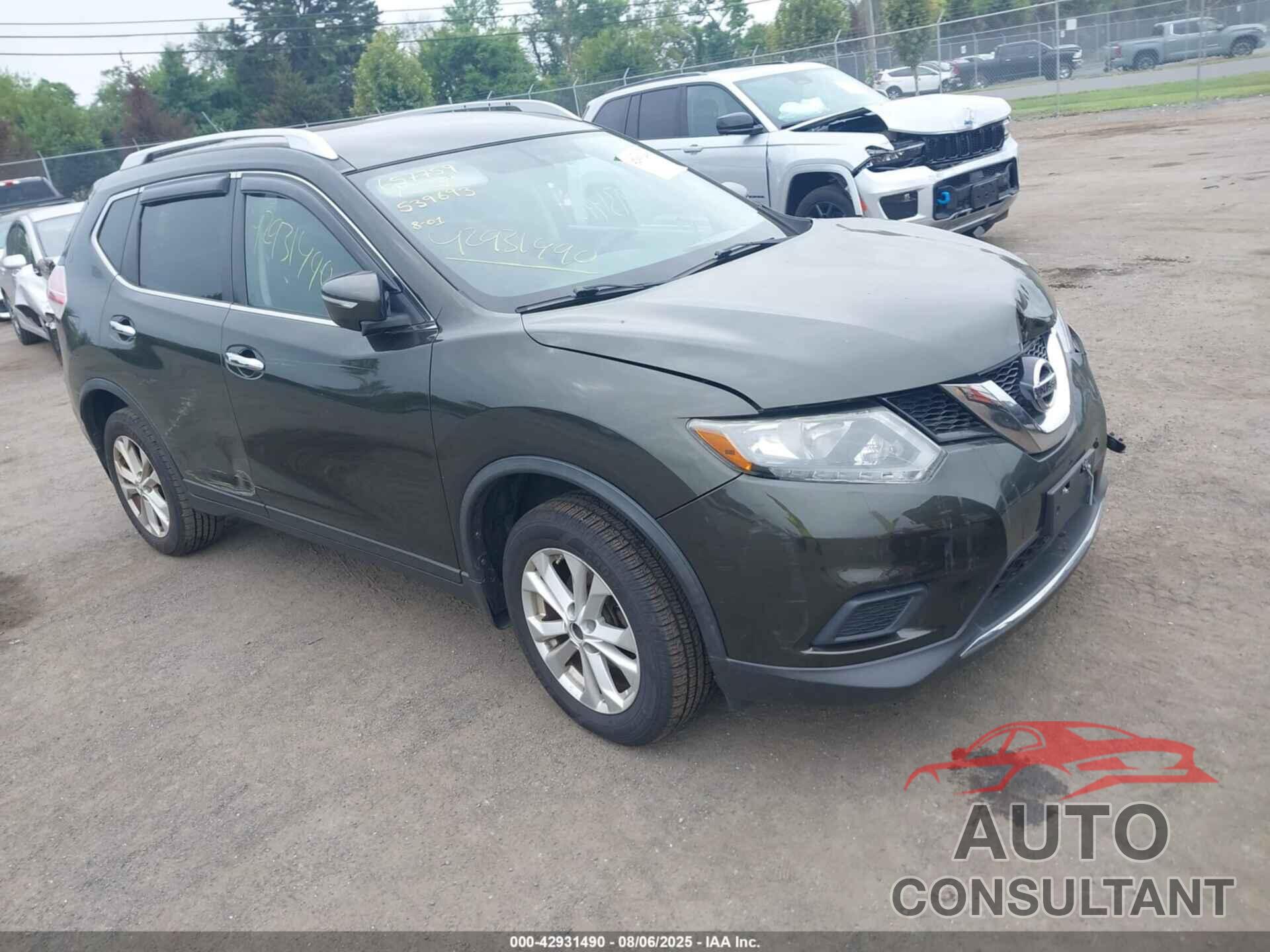 NISSAN ROGUE 2015 - KNMAT2MV3FP539693