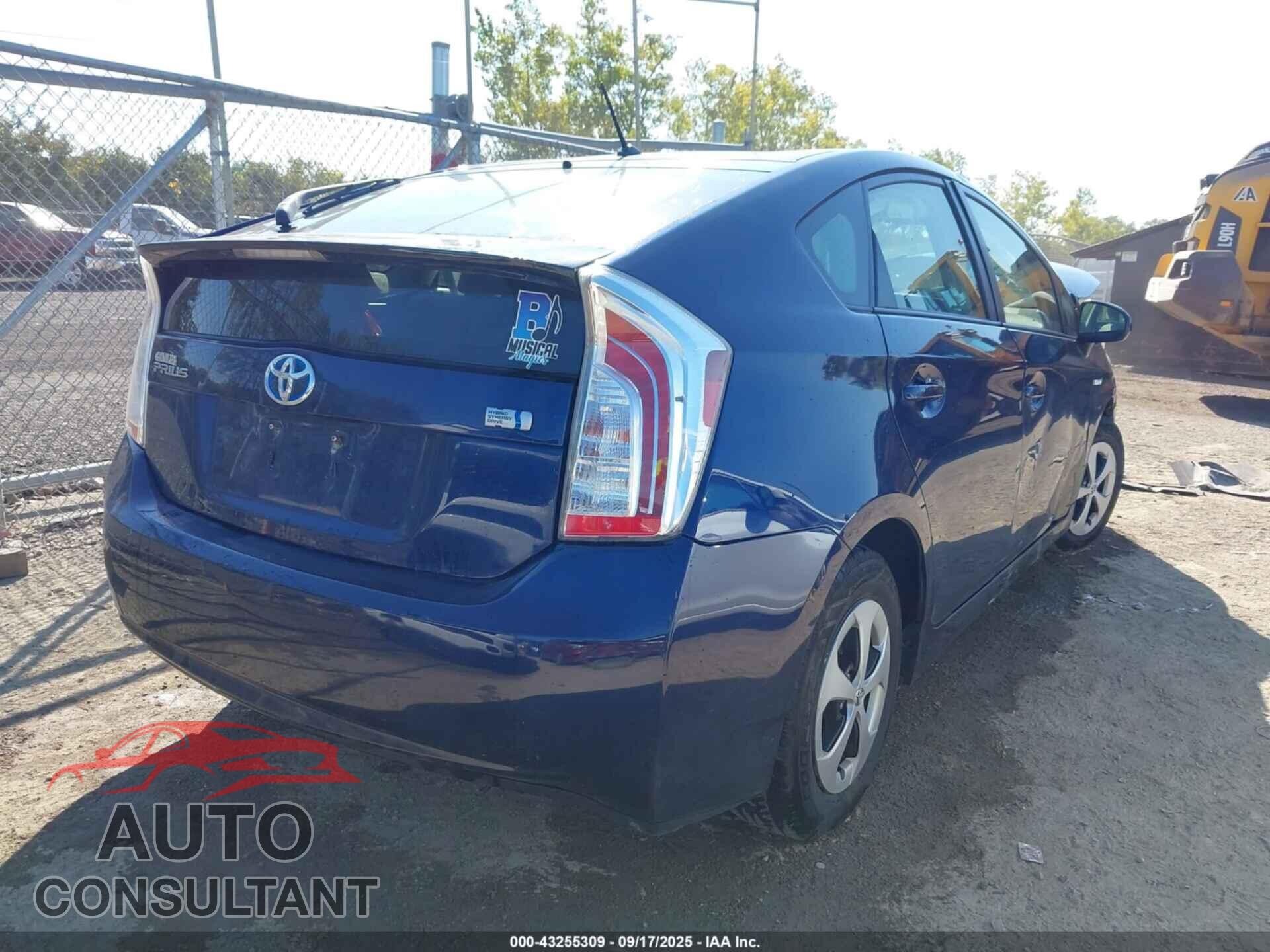 TOYOTA PRIUS 2013 - JTDKN3DU8D1672462