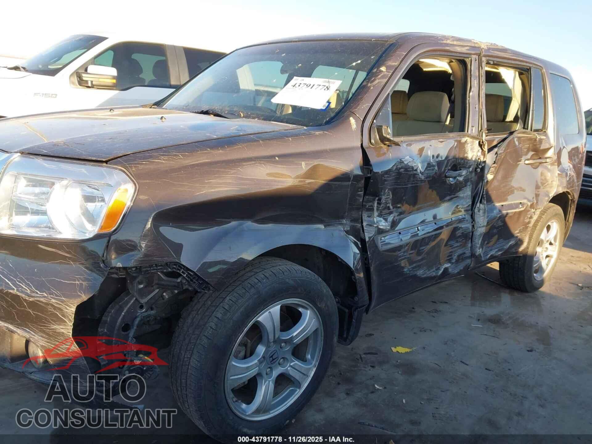 HONDA PILOT 2012 - 5FNYF3H48CB019329