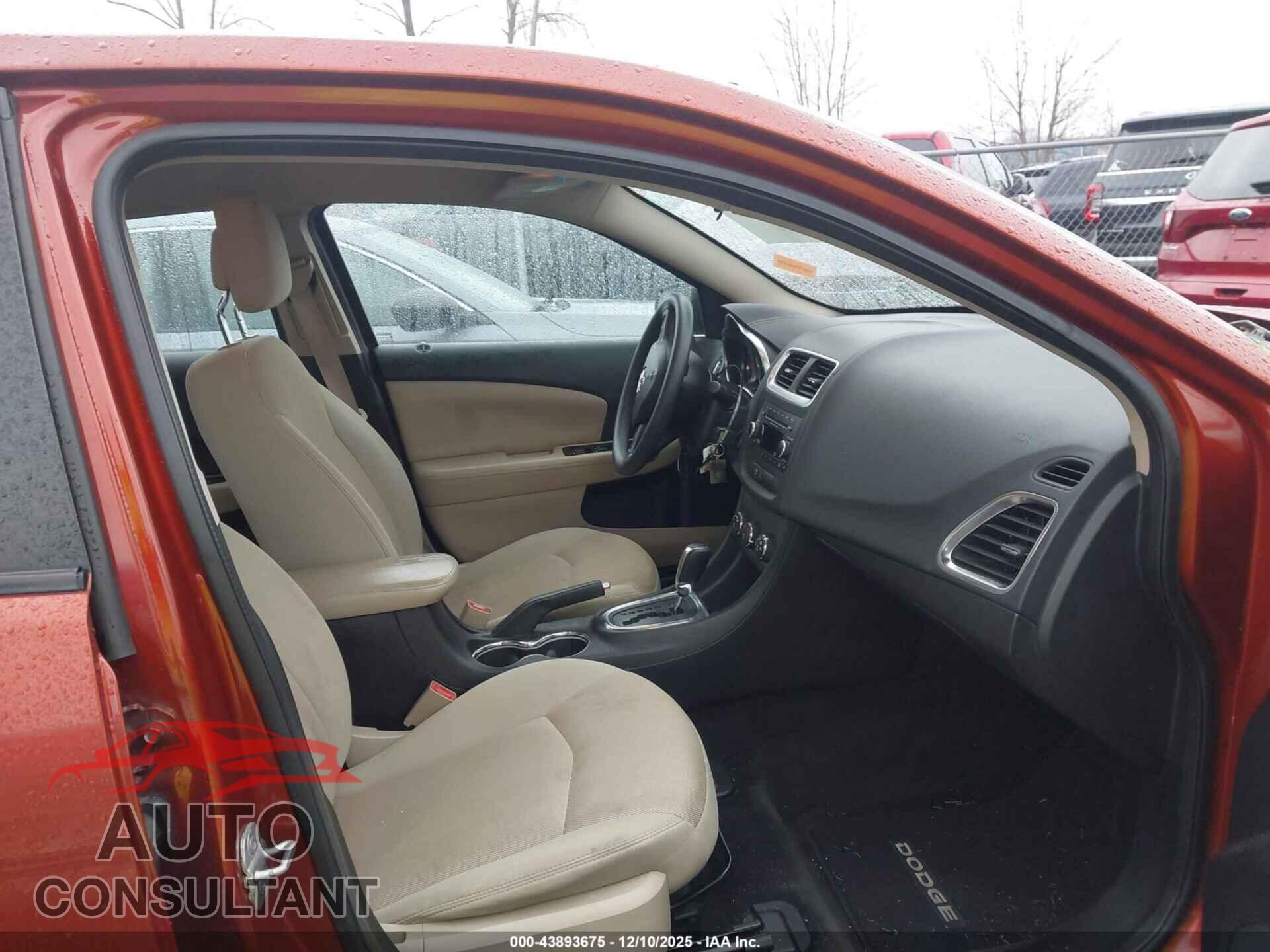 DODGE AVENGER 2012 - 1C3CDZAB1CN190067