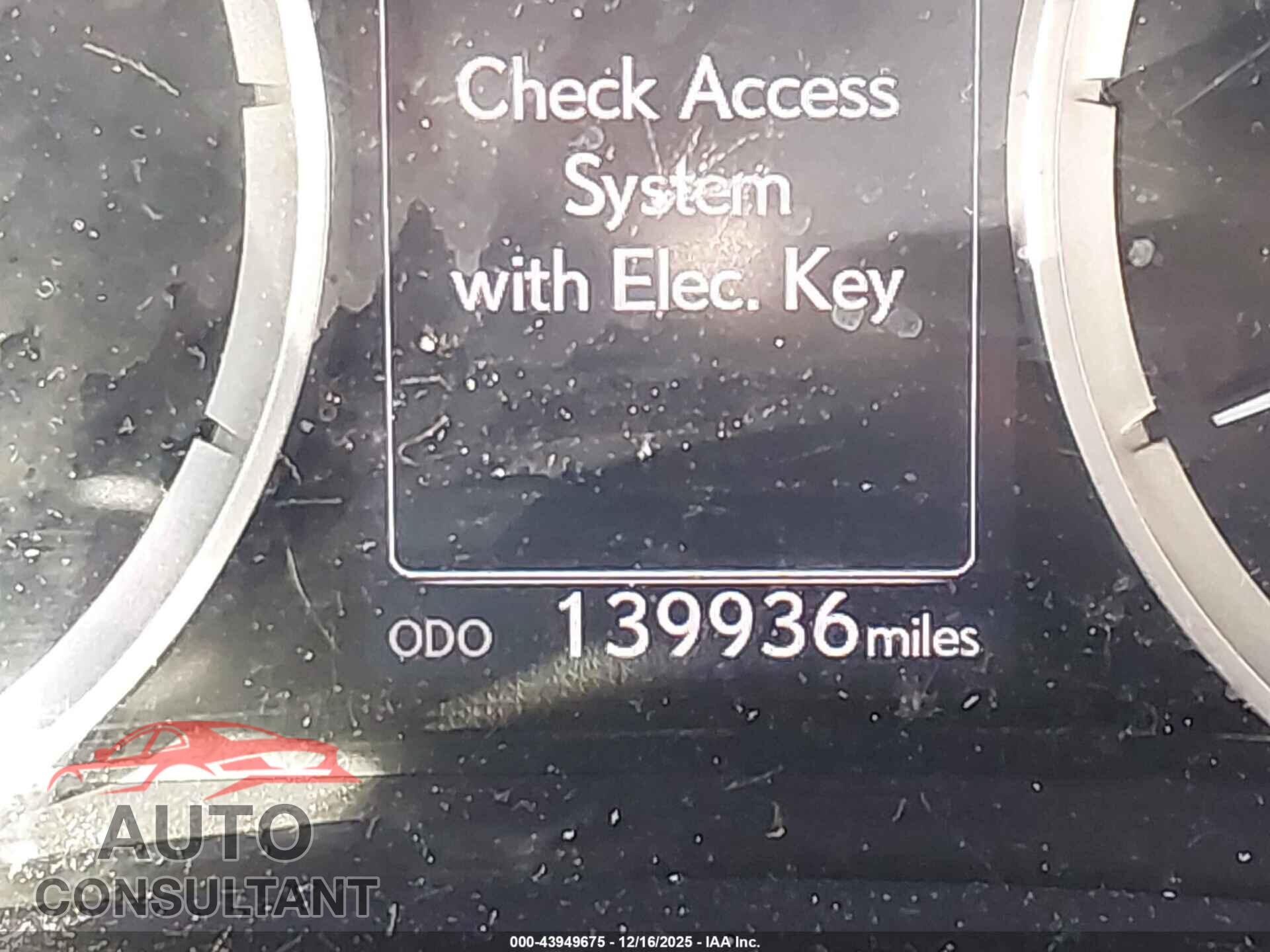 LEXUS IS 250 2015 - JTHCF1D27F5026361