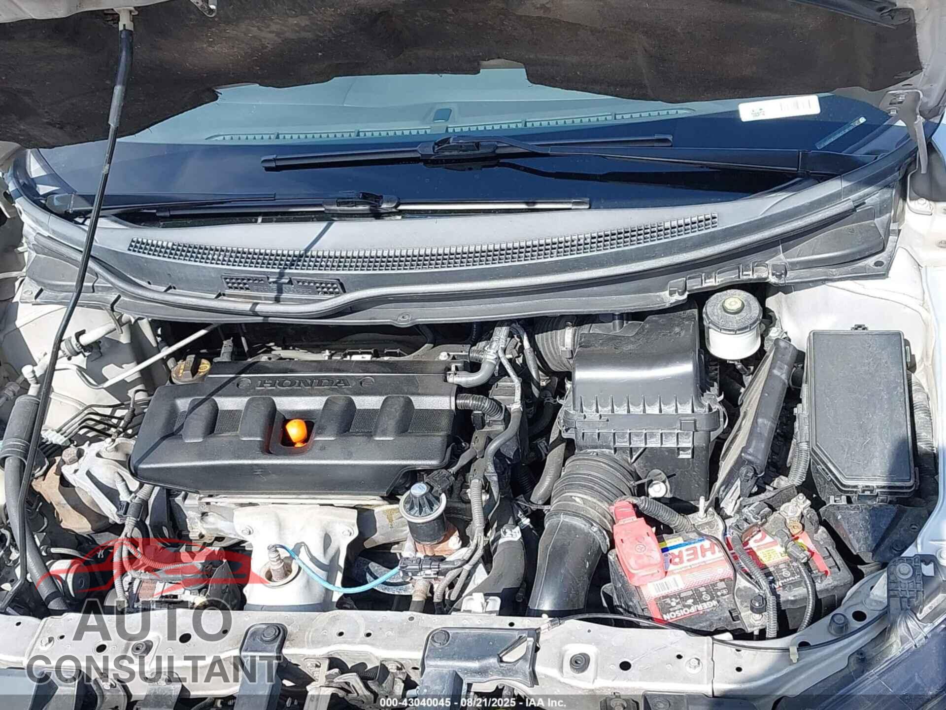 HONDA CIVIC 2012 - 19XFB2F89CE361011