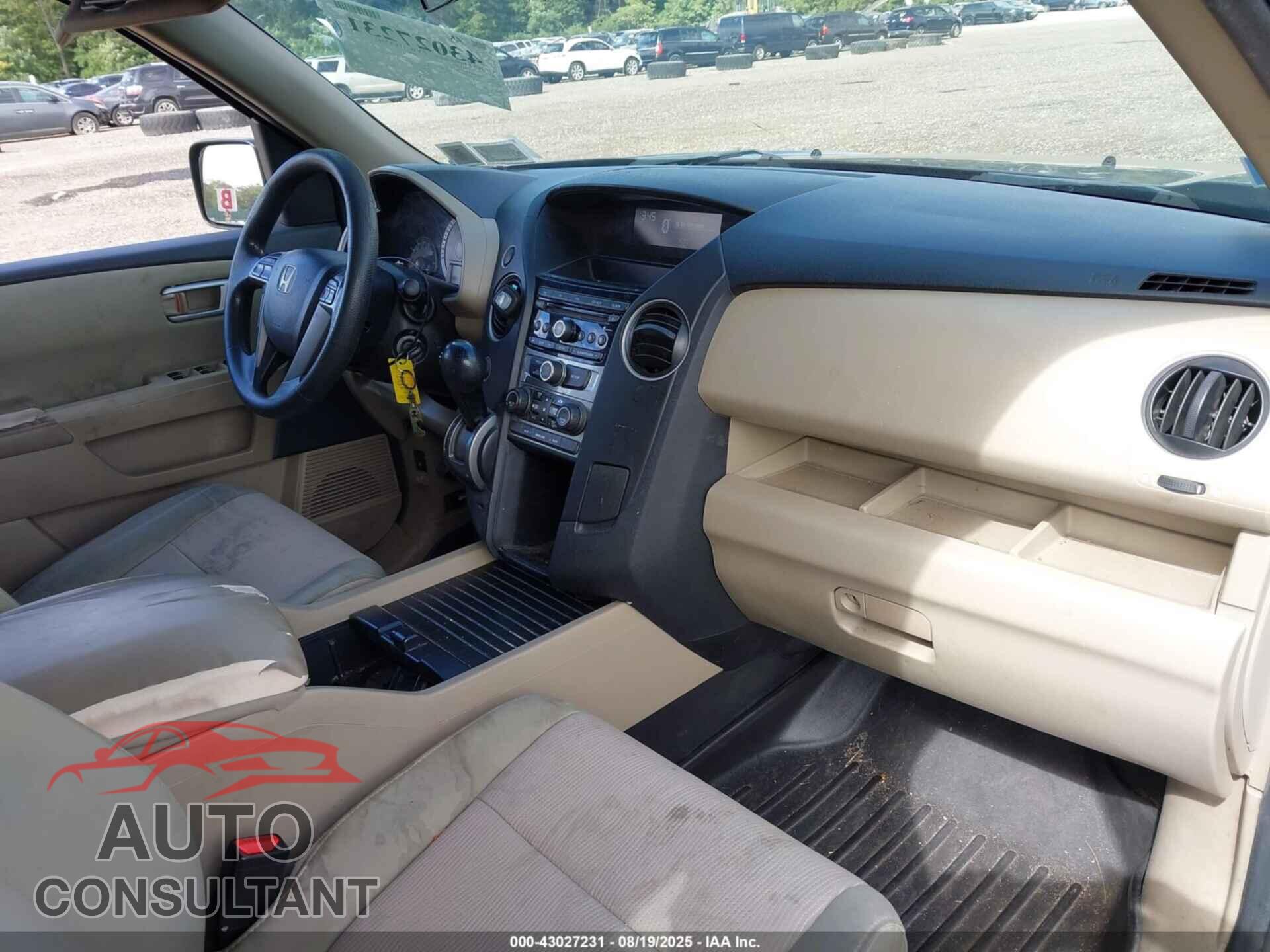 HONDA PILOT 2012 - 5FNYF4H43CB082666