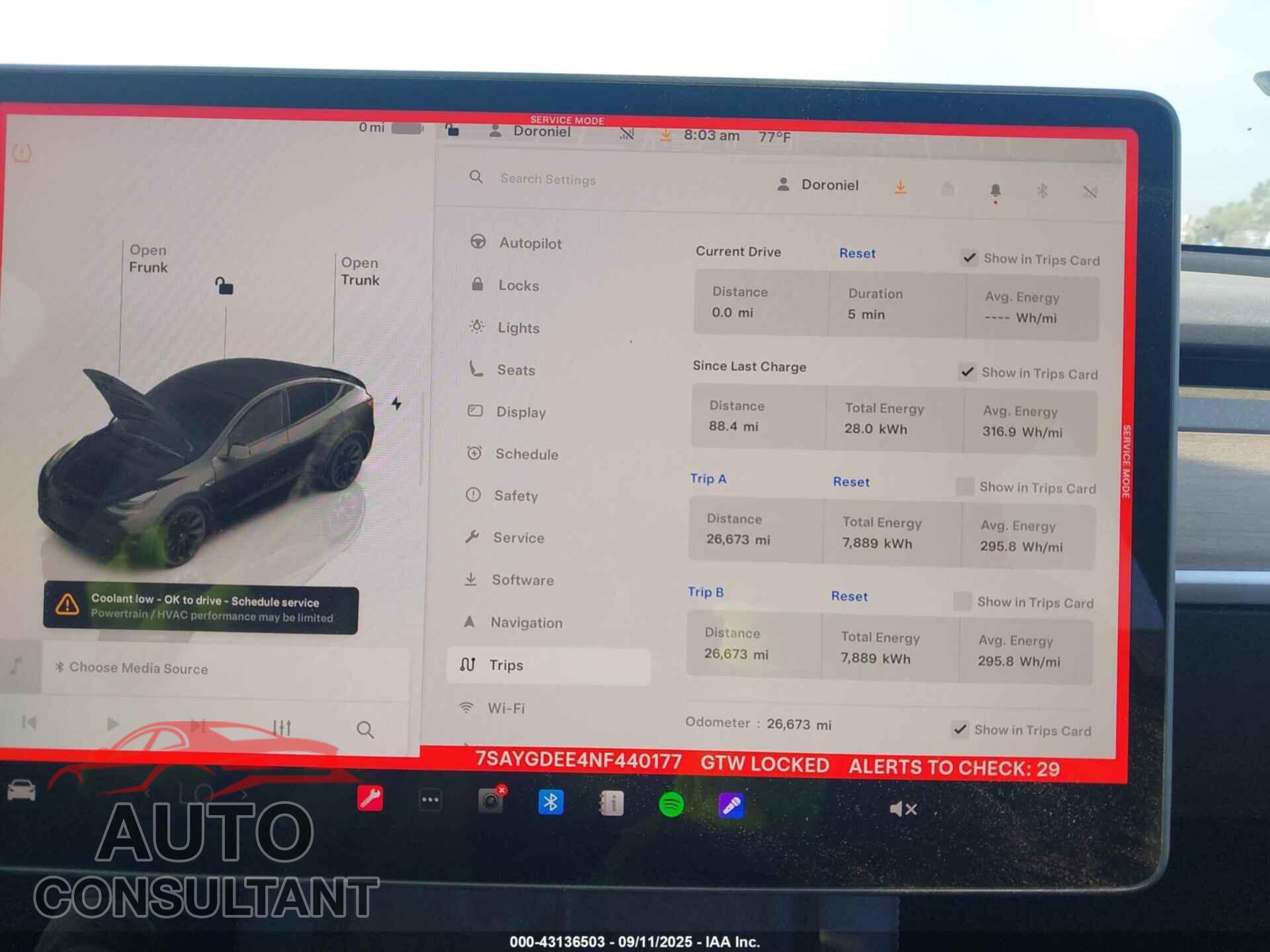 TESLA MODEL Y 2022 - 7SAYGDEE4NF440177