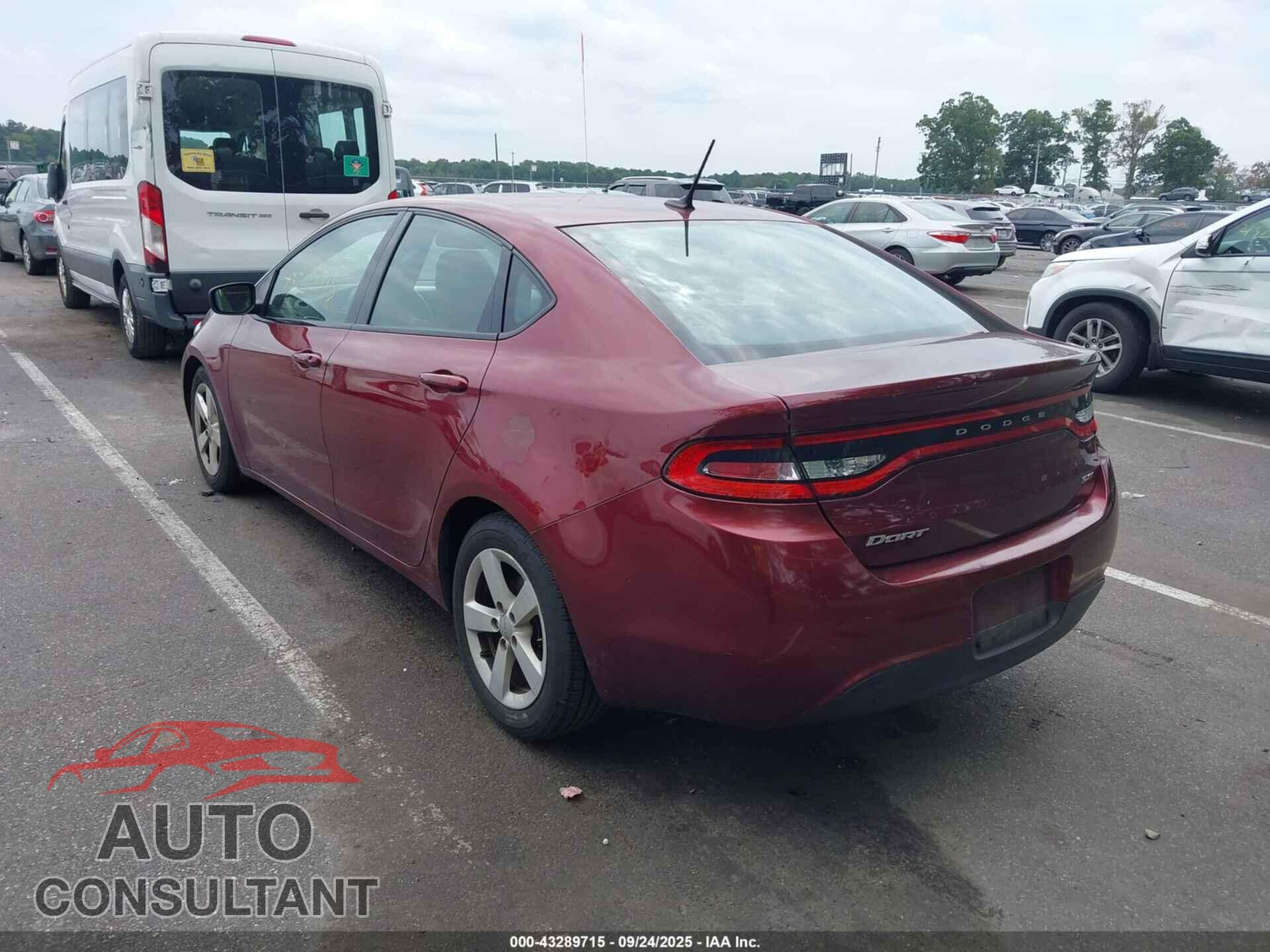 DODGE DART 2015 - 1C3CDFBB5FD278997
