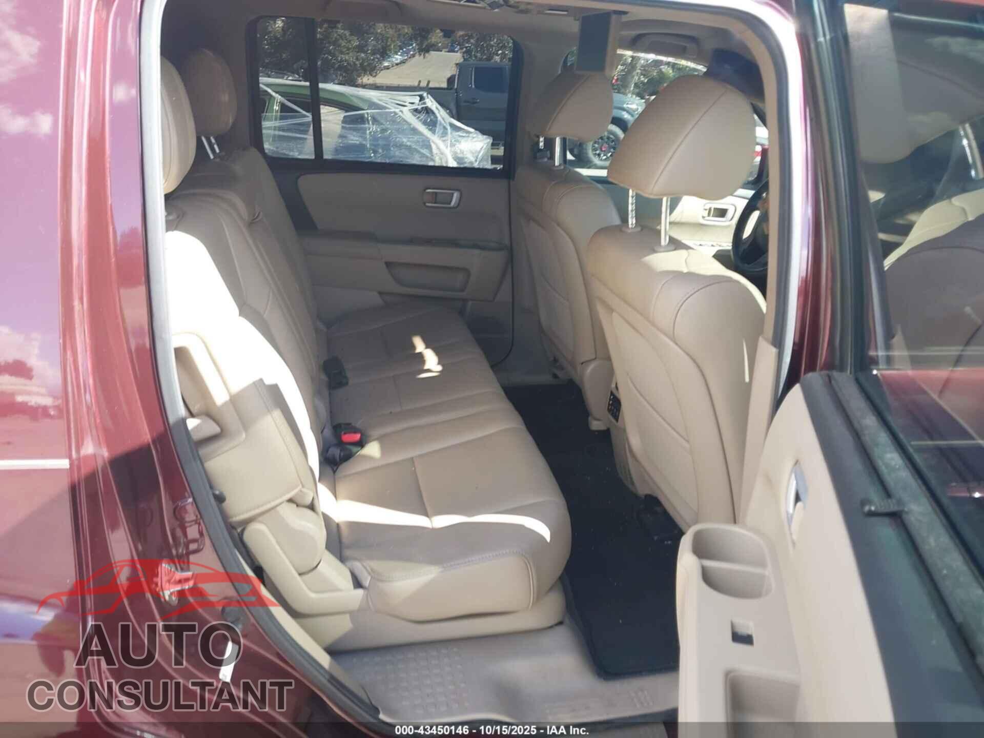 HONDA PILOT 2012 - 5FNYF4H93CB078919