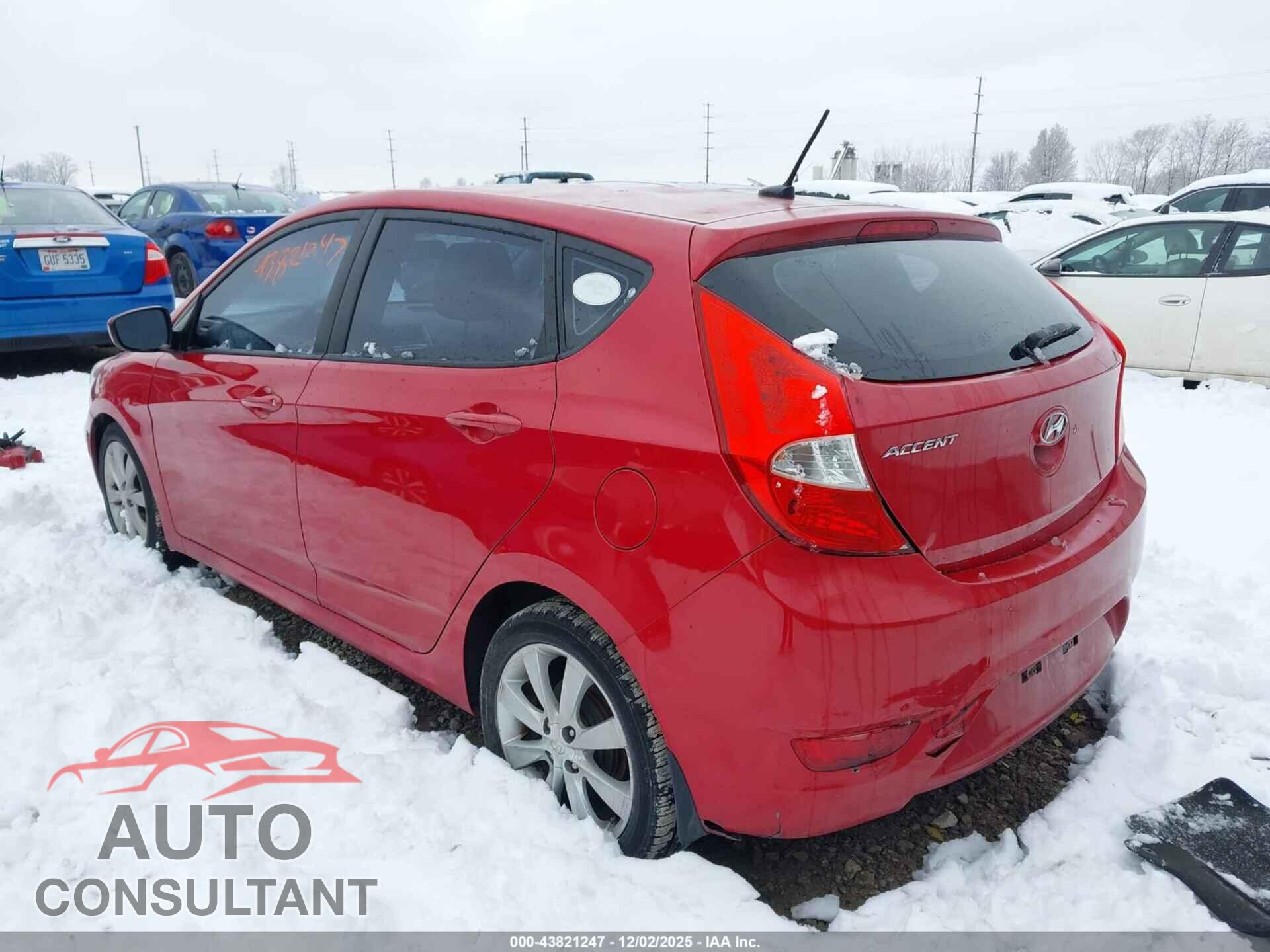 HYUNDAI ACCENT 2013 - KMHCT5AE9DU078718
