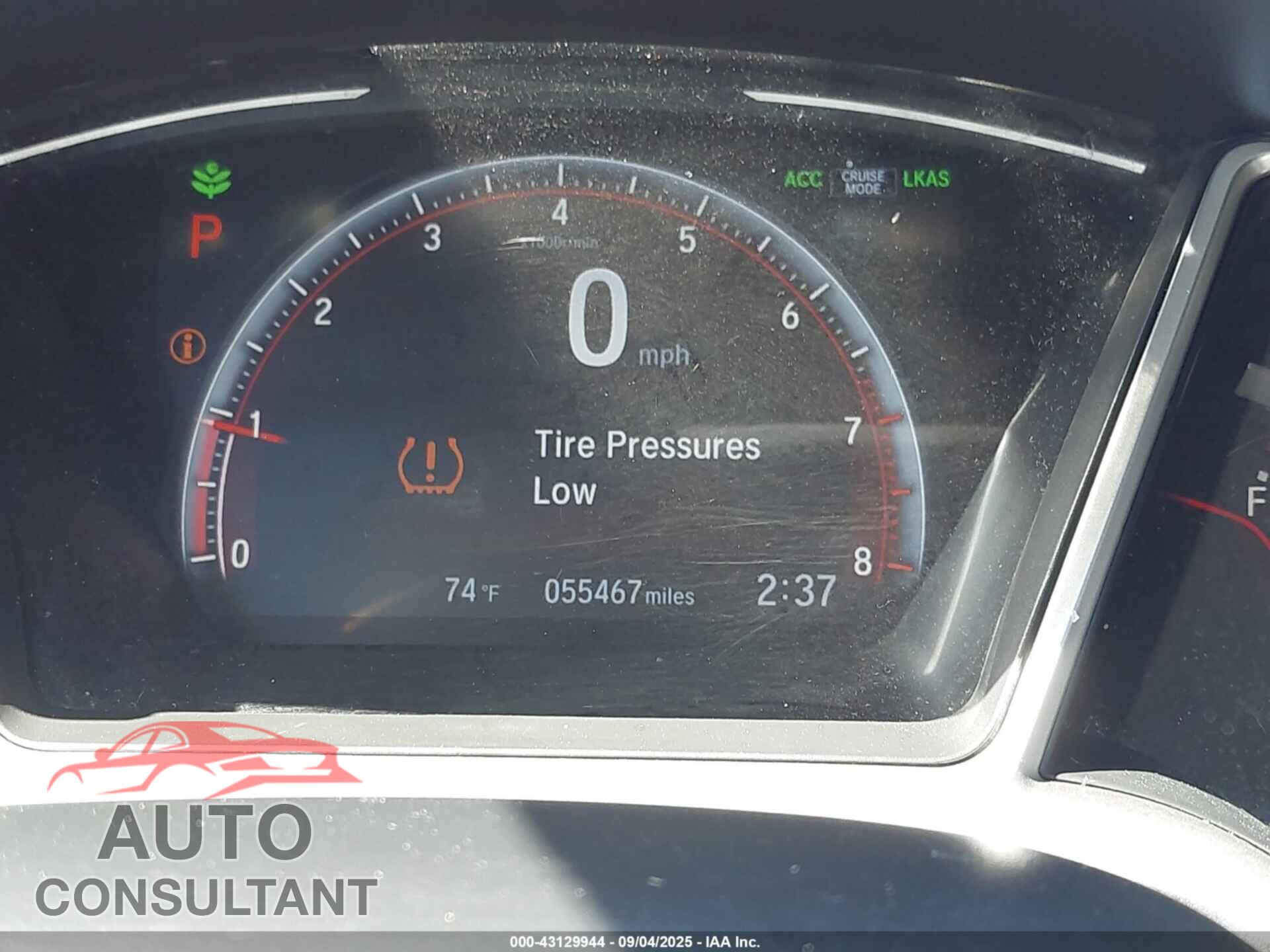 HONDA CIVIC 2019 - 2HGFC2F81KH603372