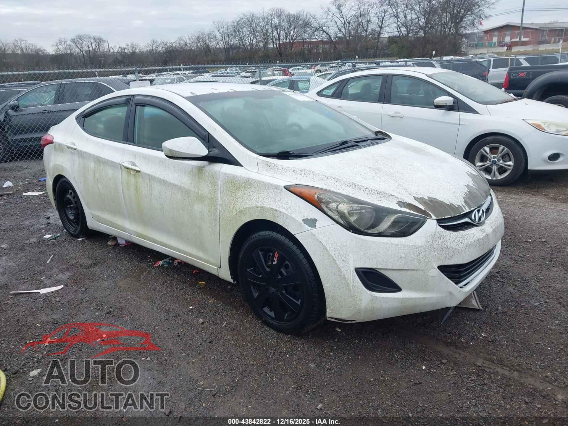 HYUNDAI ELANTRA 2012 - 5NPDH4AE2CH139940
