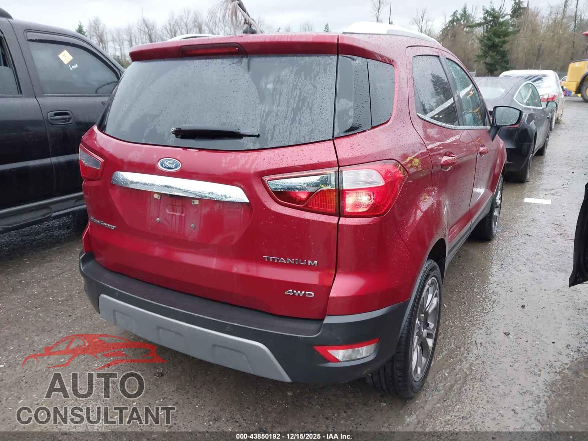 FORD ECOSPORT 2020 - MAJ6S3KL4LC332139