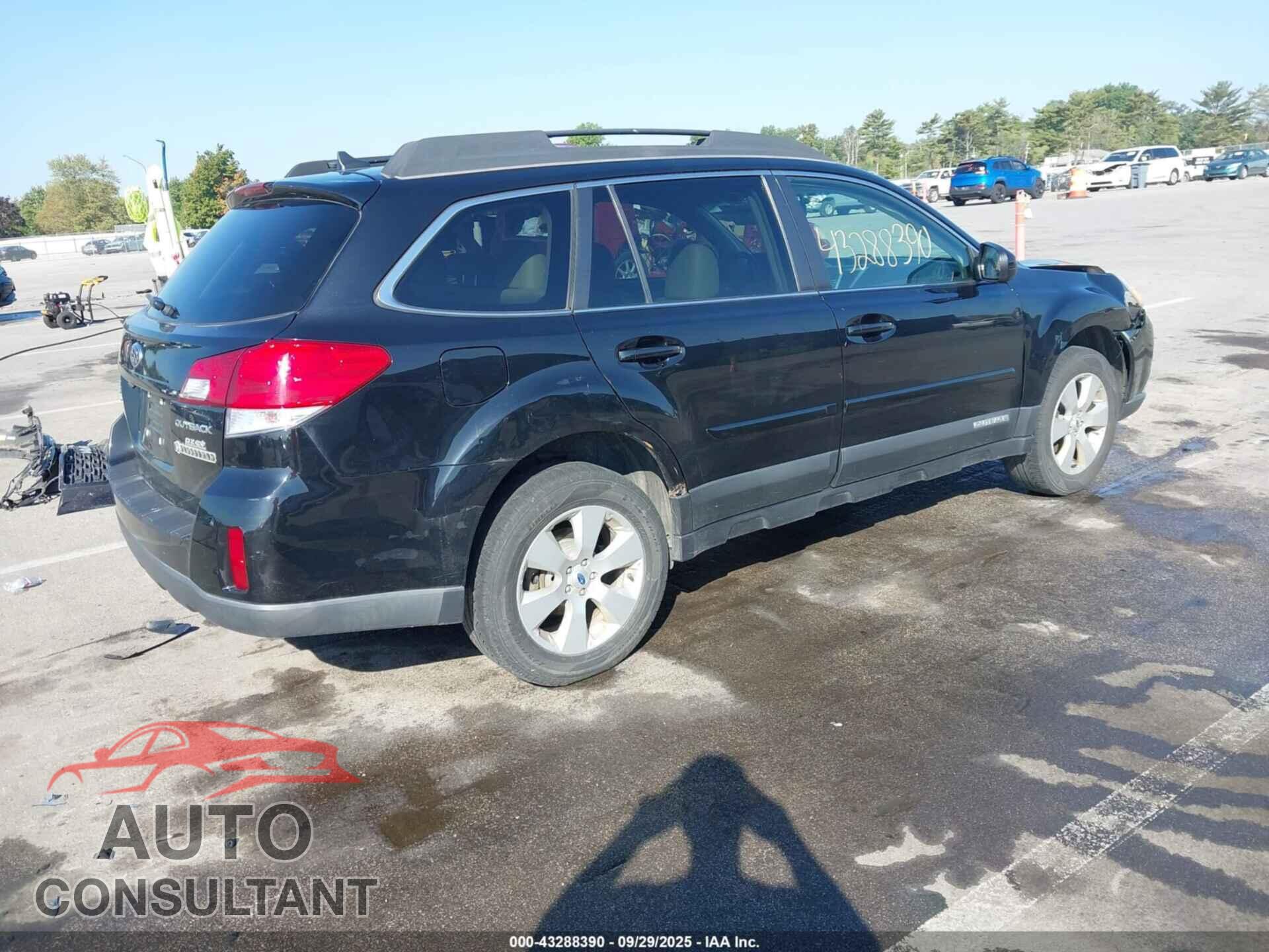 SUBARU OUTBACK 2012 - 4S4BRBKC4C3300608