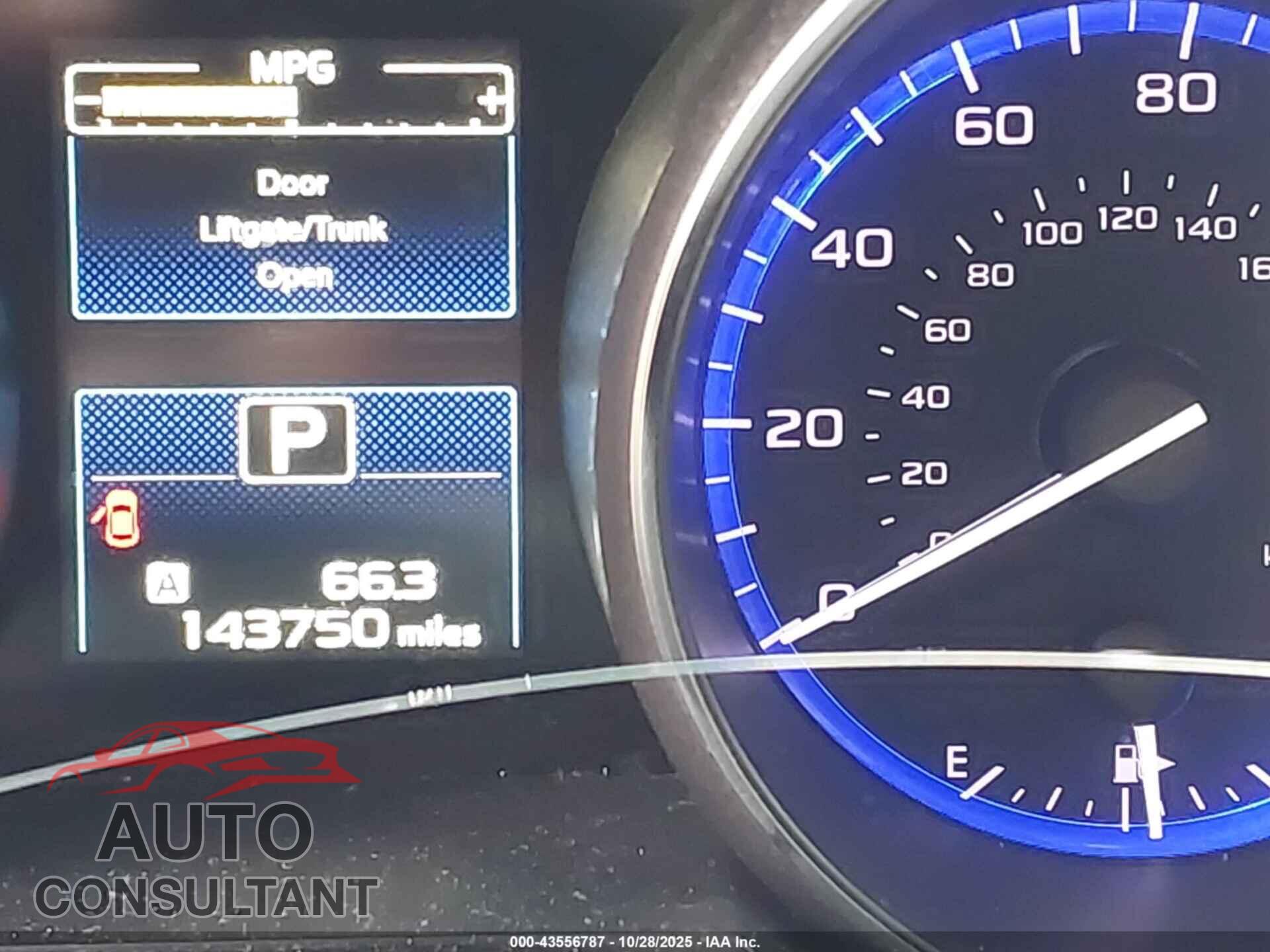SUBARU OUTBACK 2015 - 4S4BSBCC0F3335489