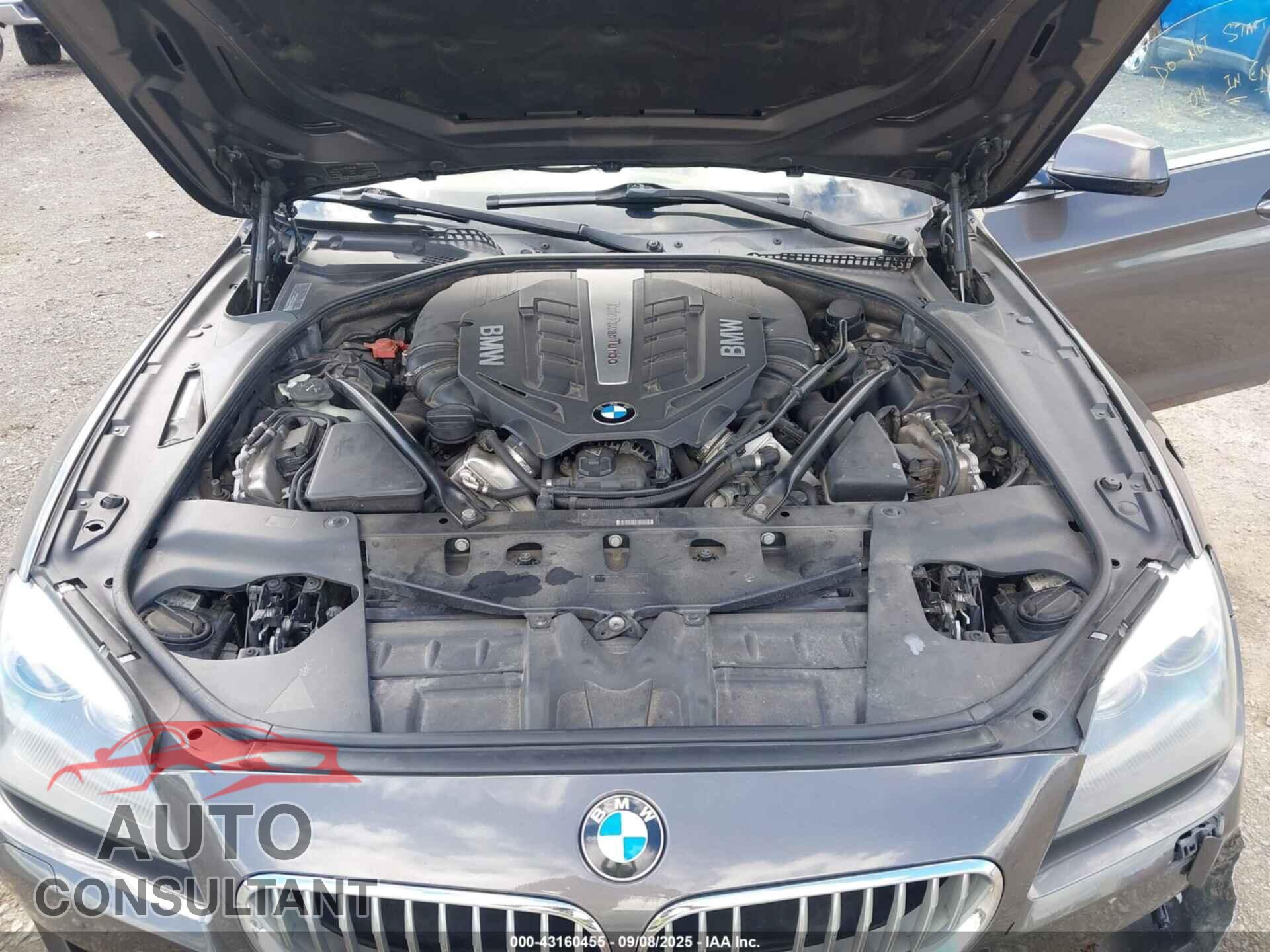 BMW 650I GRAN COUPE 2013 - WBA6B2C53DDG66808