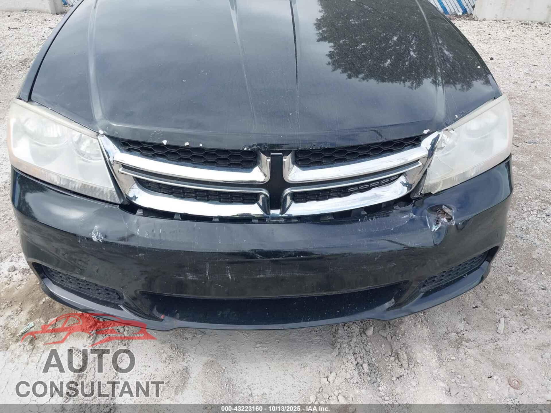 DODGE AVENGER 2012 - 1C3CDZAB1CN157697
