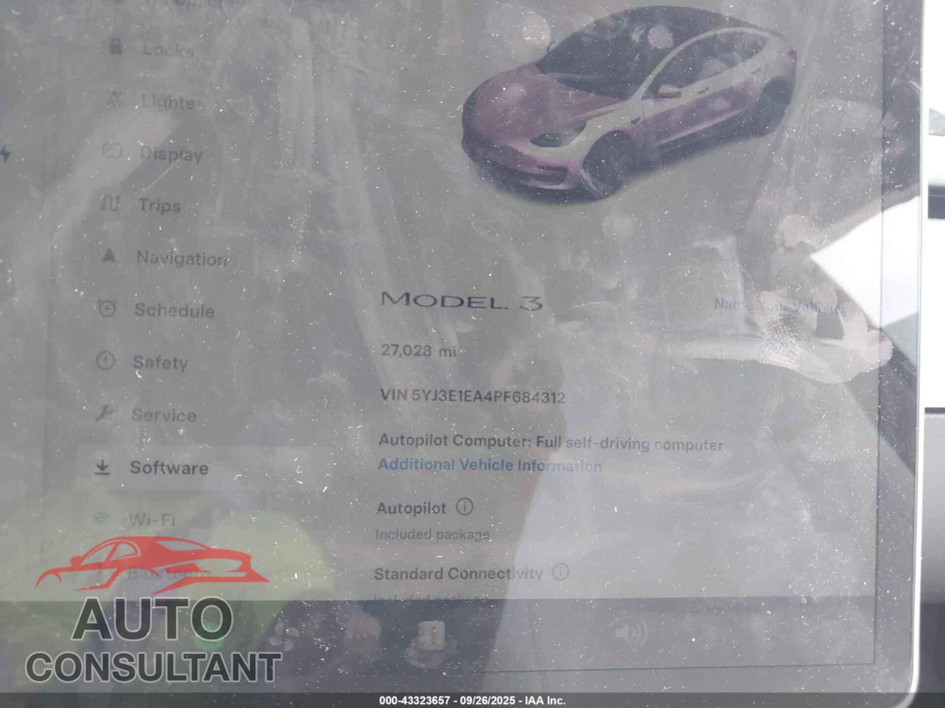 TESLA MODEL 3 2023 - 5YJ3E1EA4PF684312
