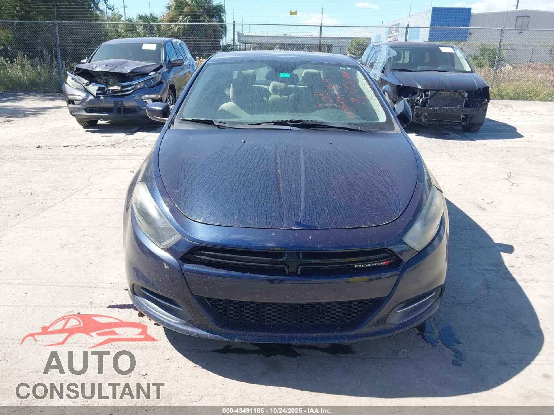 DODGE DART 2015 - 1C3CDFBB3FD128838