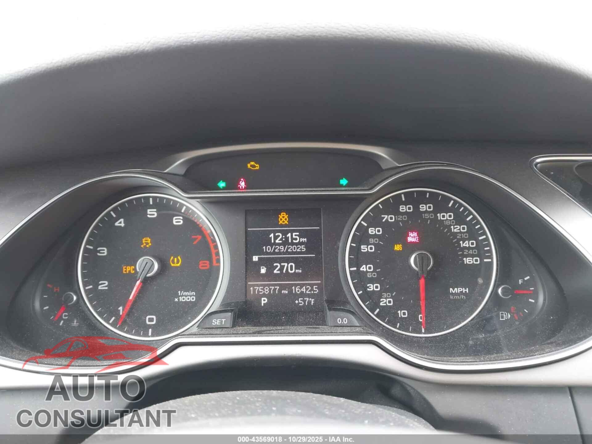 AUDI A4 2013 - WAUBFAFL5DN036562