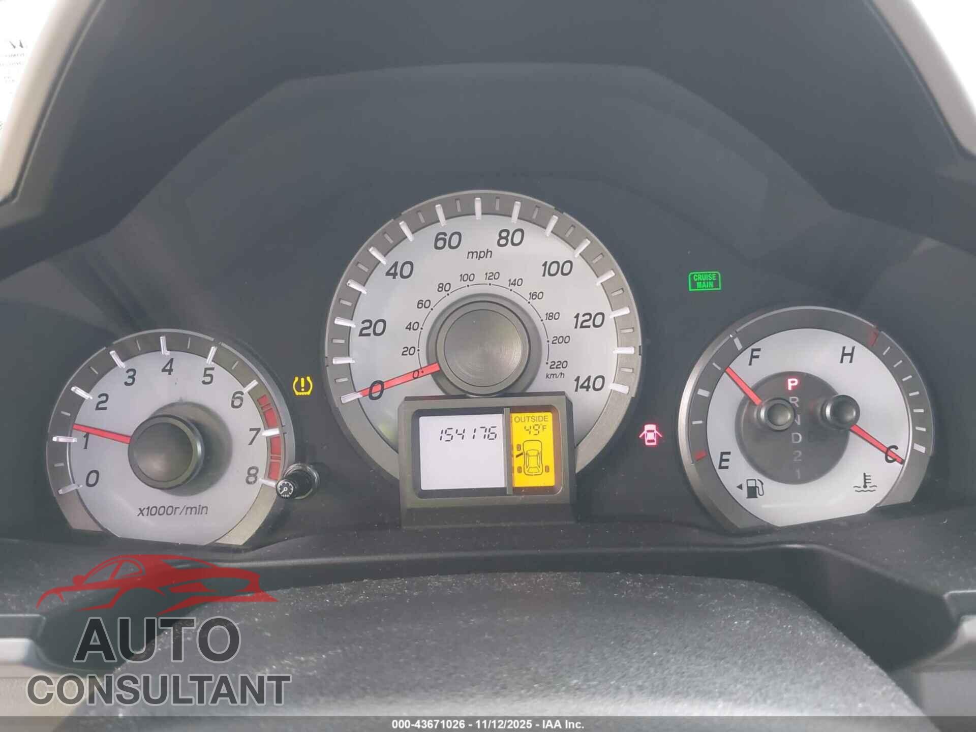 HONDA PILOT 2012 - 5FNYF4H52CB083932