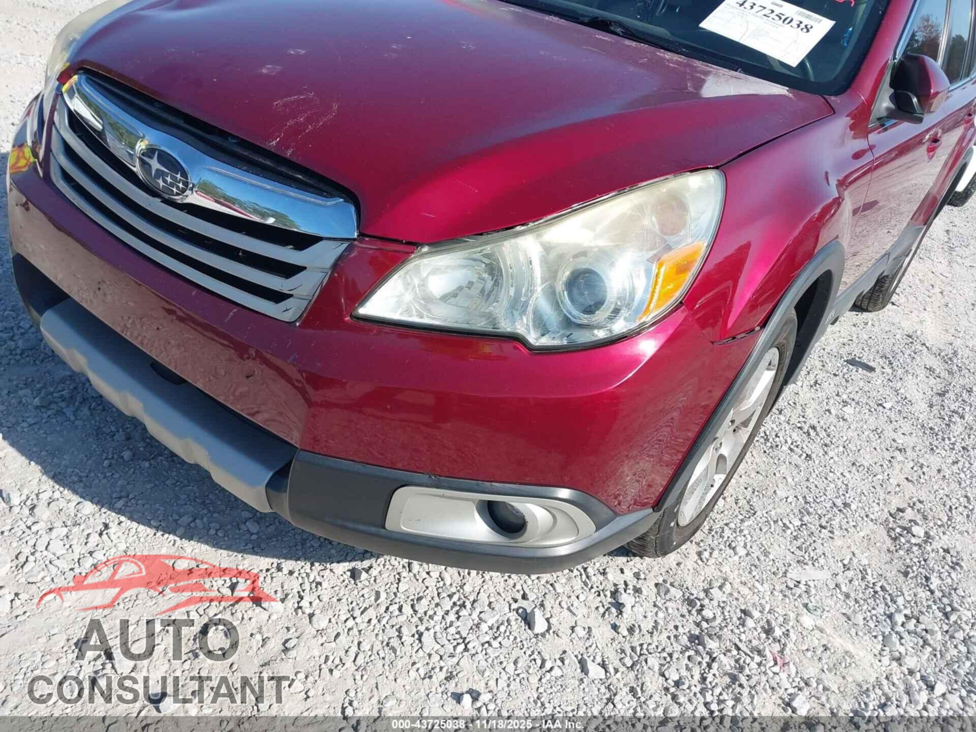 SUBARU OUTBACK 2011 - 4S4BRDLC2B2319236