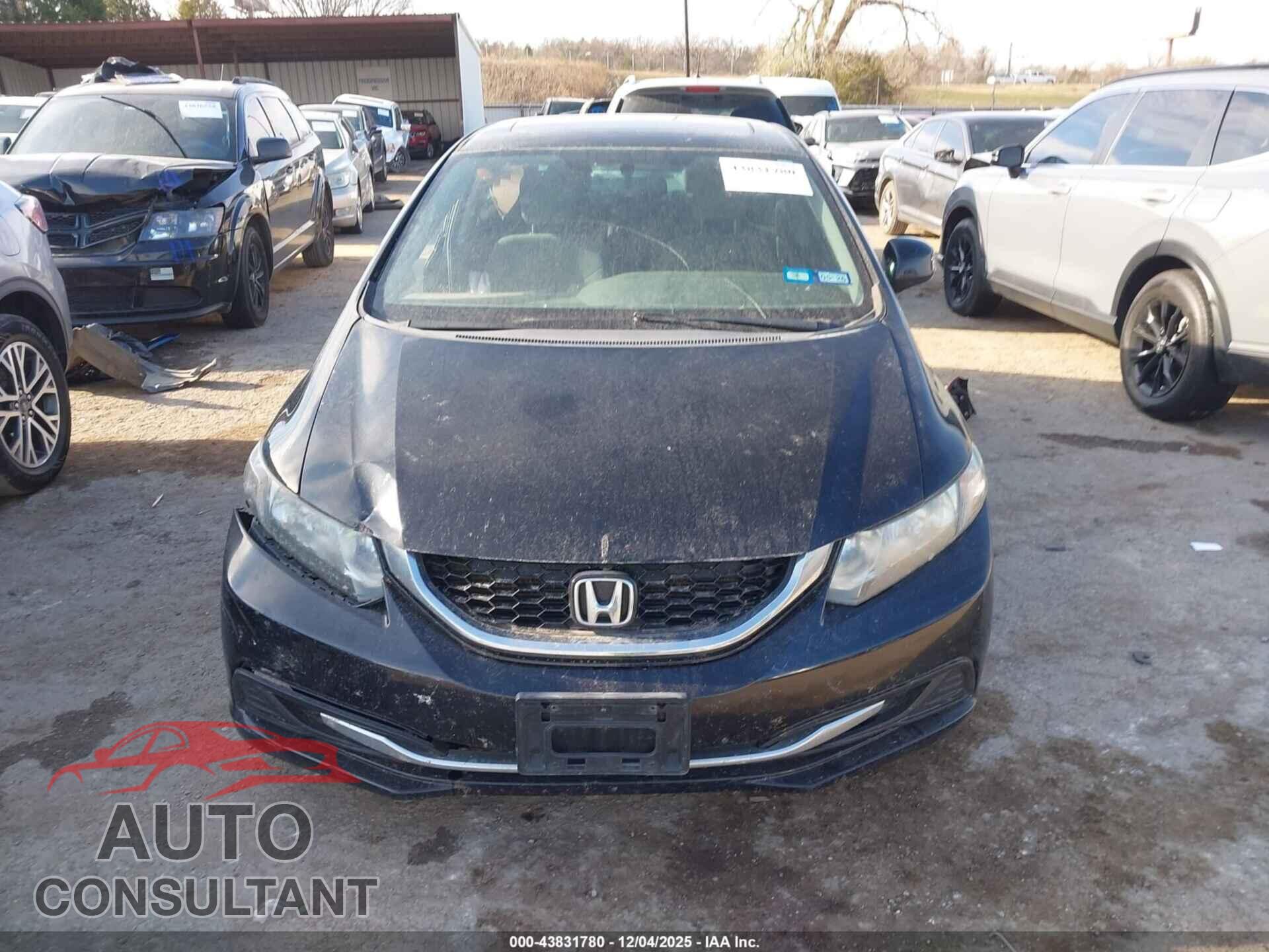 HONDA CIVIC 2013 - 19XFB2F88DE045102