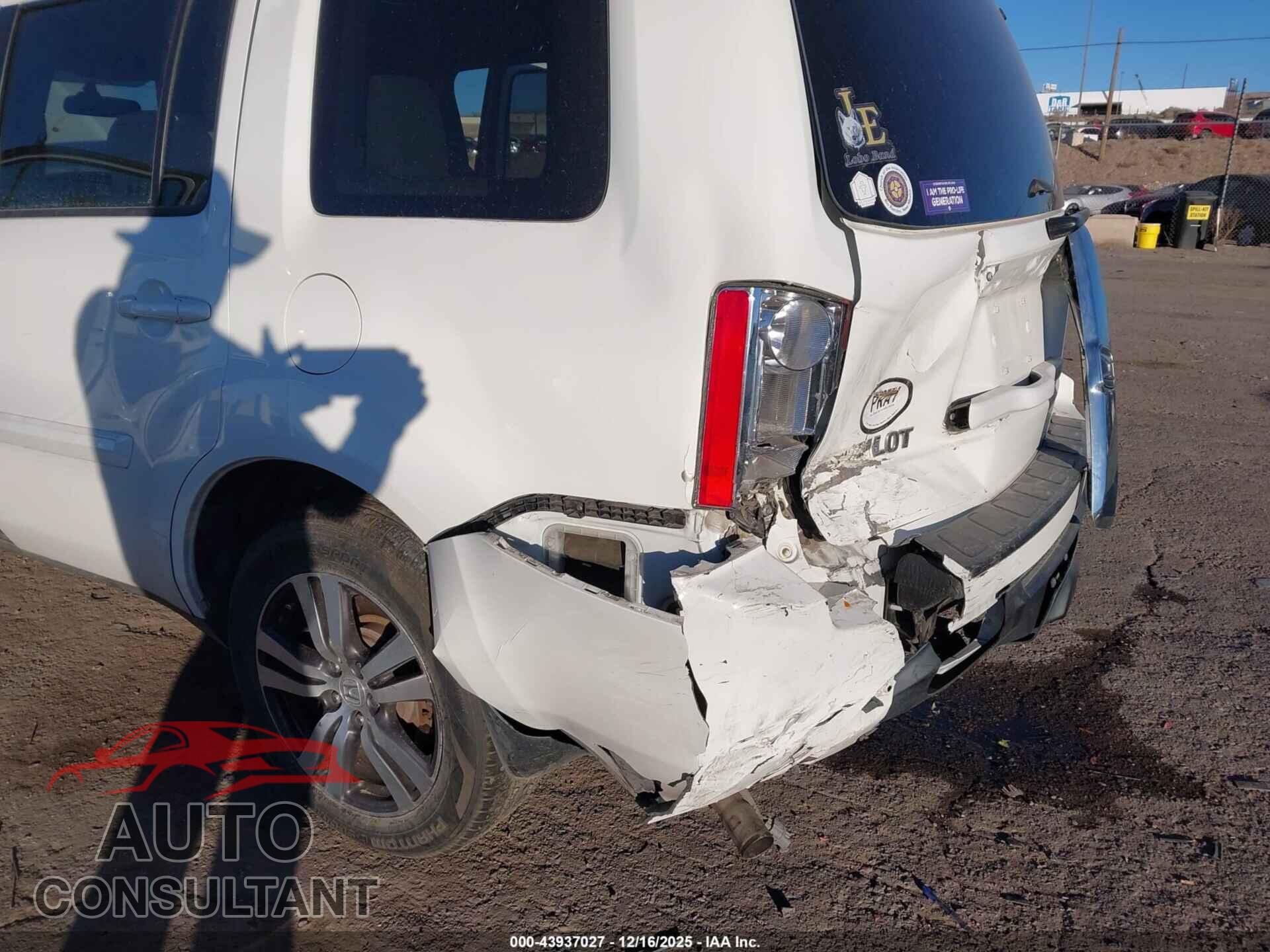HONDA PILOT 2013 - 5FNYF3H47DB009330