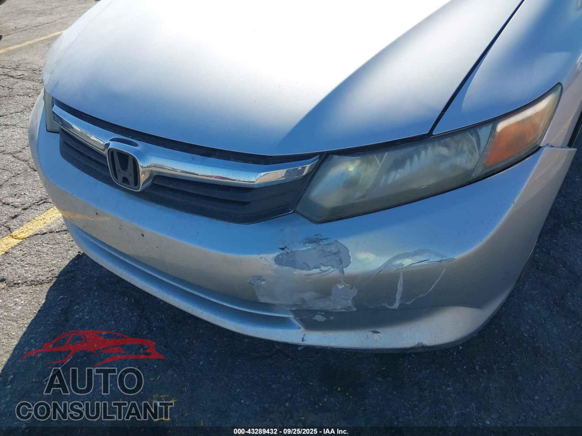 HONDA CIVIC 2012 - 2HGFB2F5XCH570284