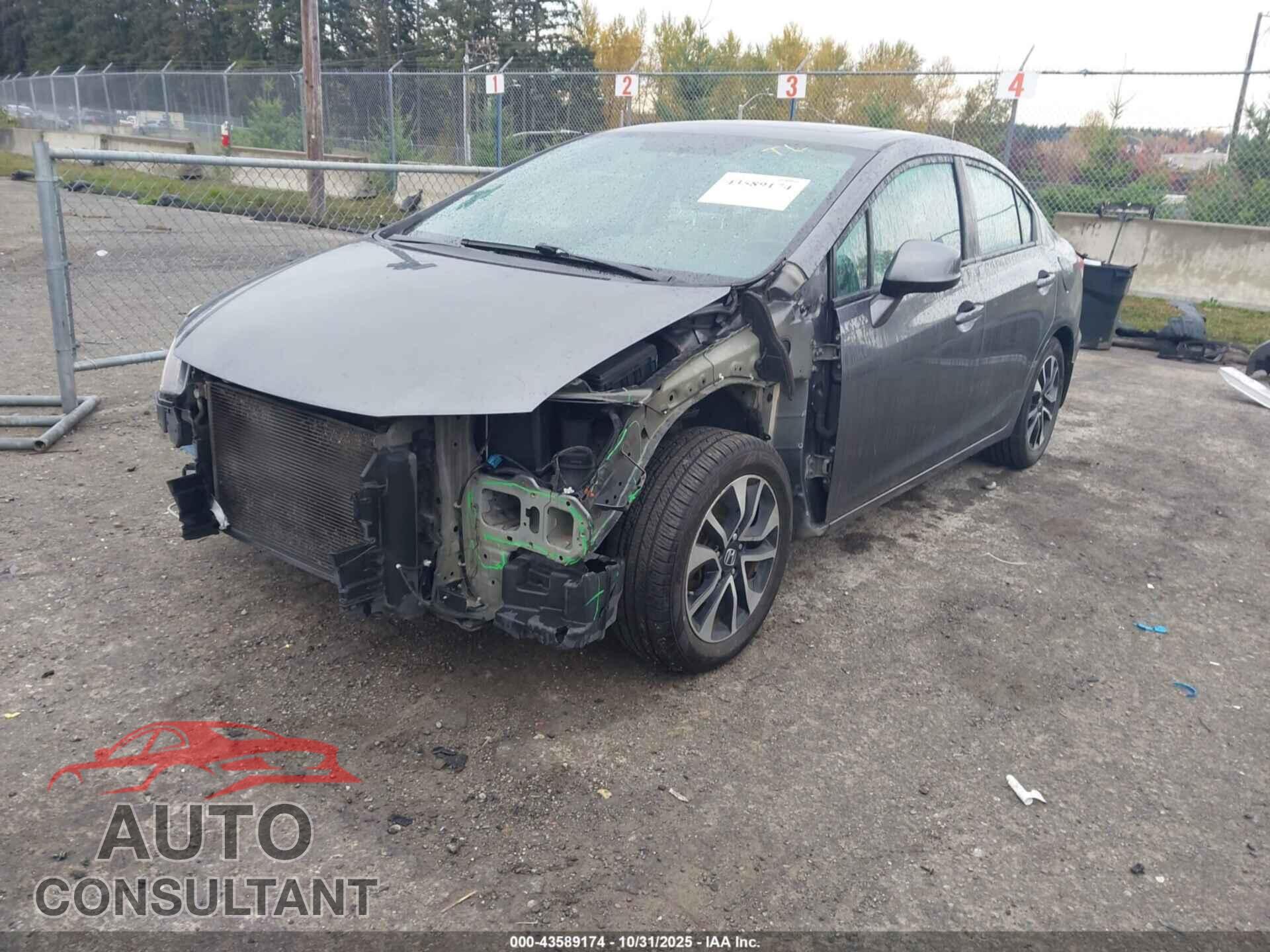 HONDA CIVIC 2013 - 19XFB2F85DE241062