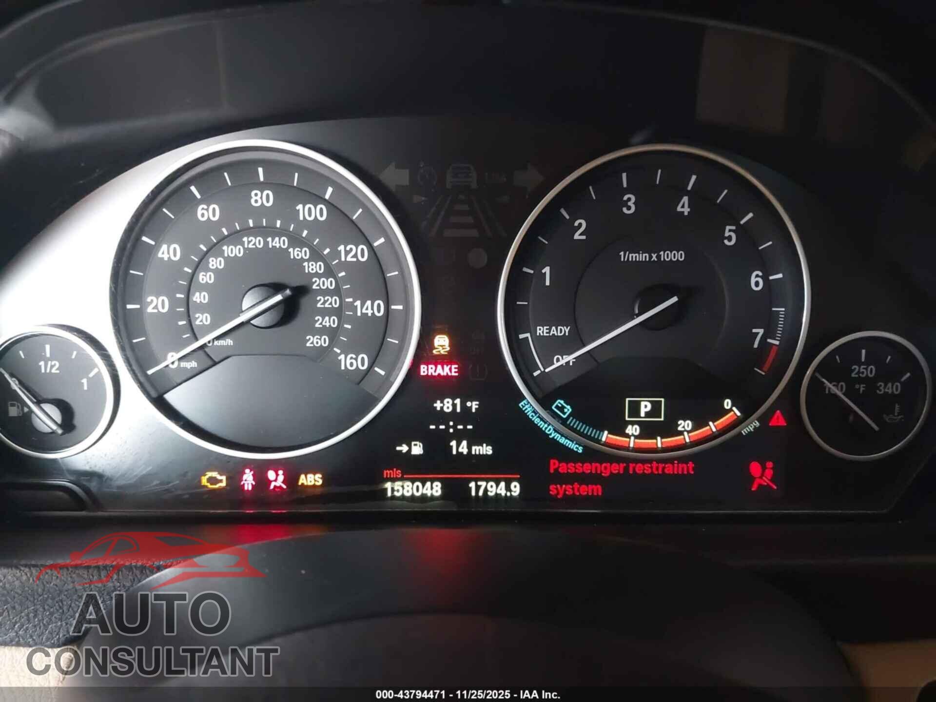 BMW 328I 2013 - WBA3A5C53DF358062