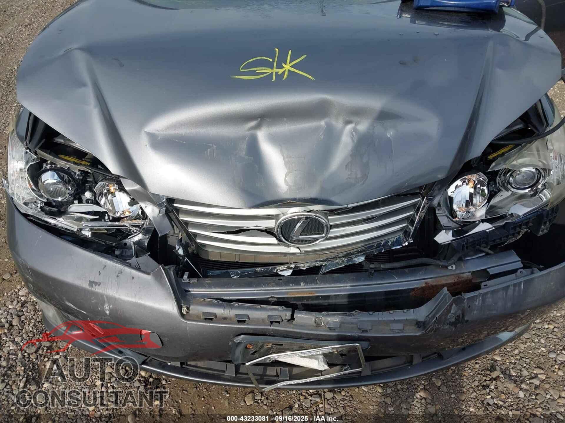 LEXUS ES 350 2012 - JTHBK1EG9C2493960