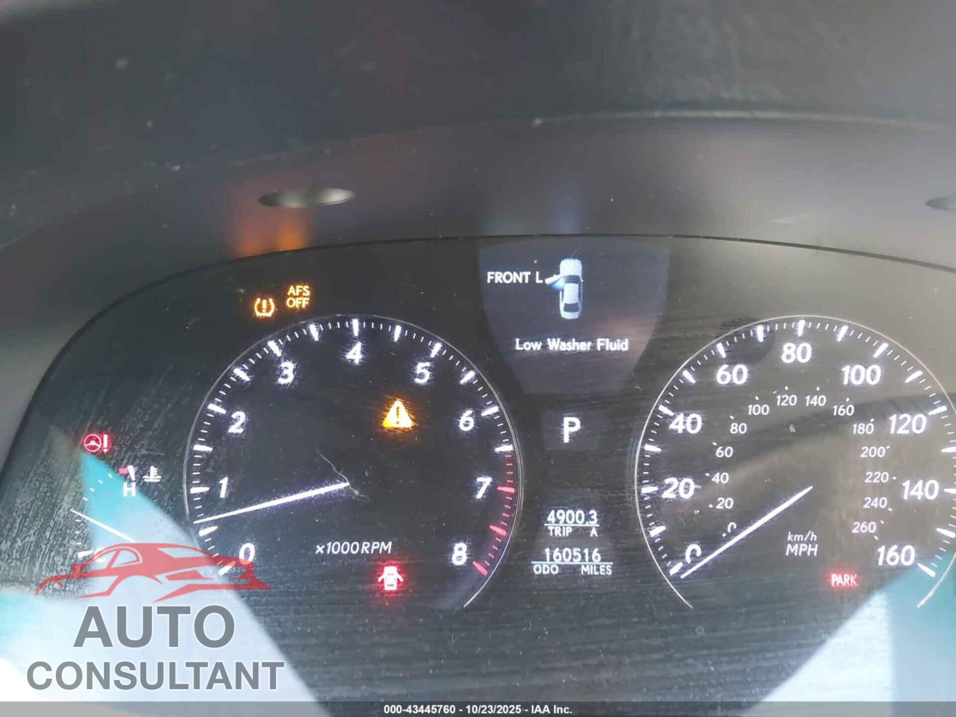 LEXUS LS 460 2010 - JTHGL5EF0A5039898