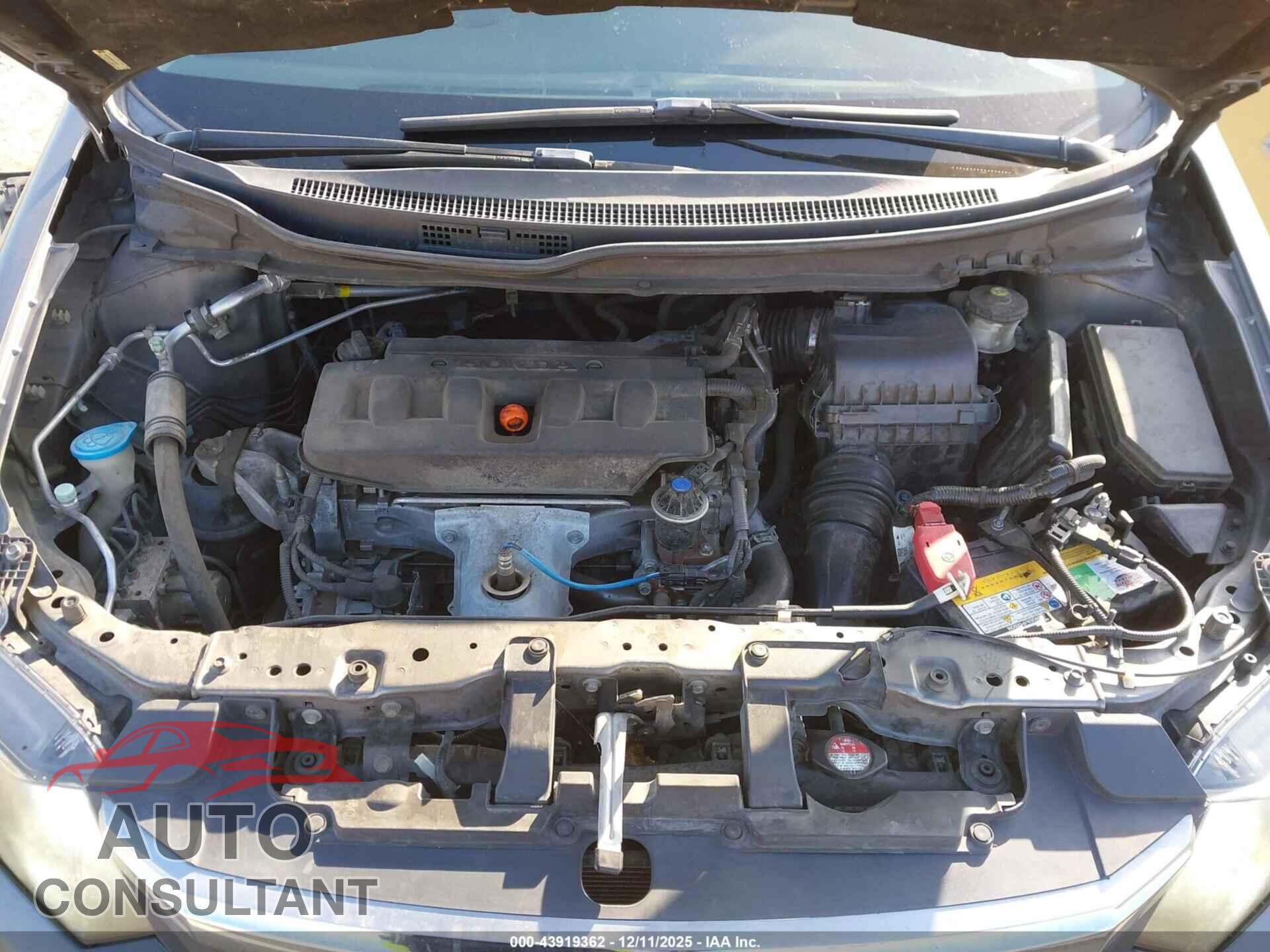HONDA CIVIC 2012 - 19XFB2F53CE373547