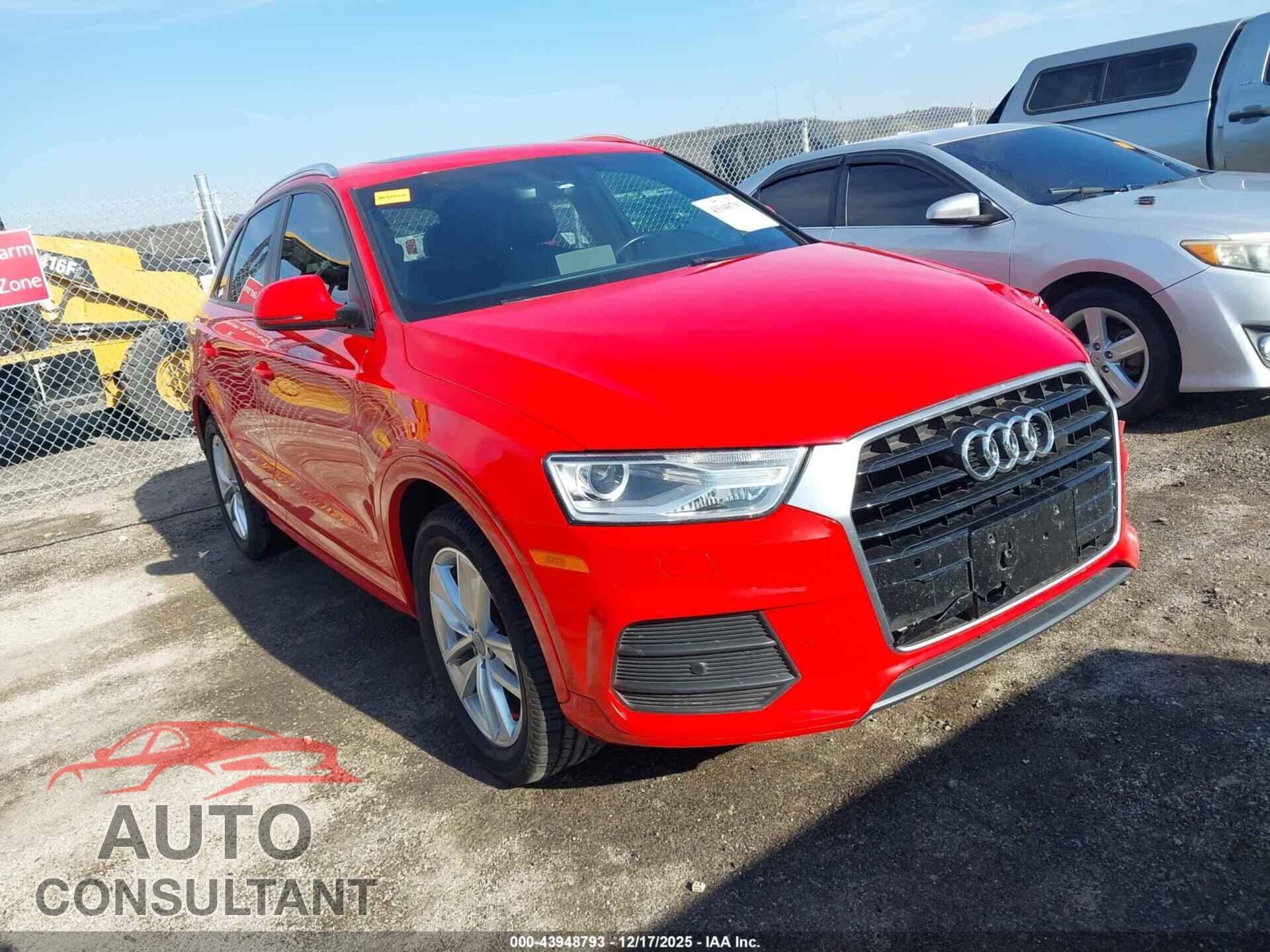 AUDI Q3 2017 - WA1BCCFS8HR004180