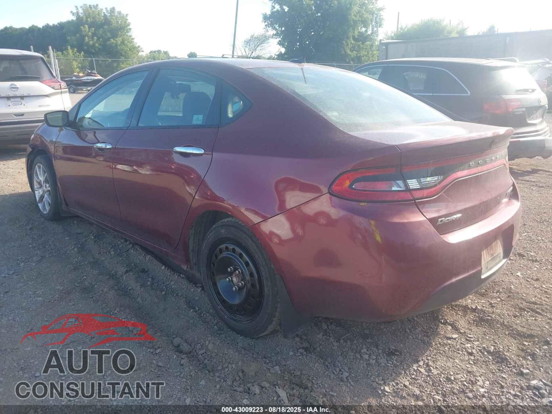 DODGE DART 2015 - 1C3CDFCB6FD205796
