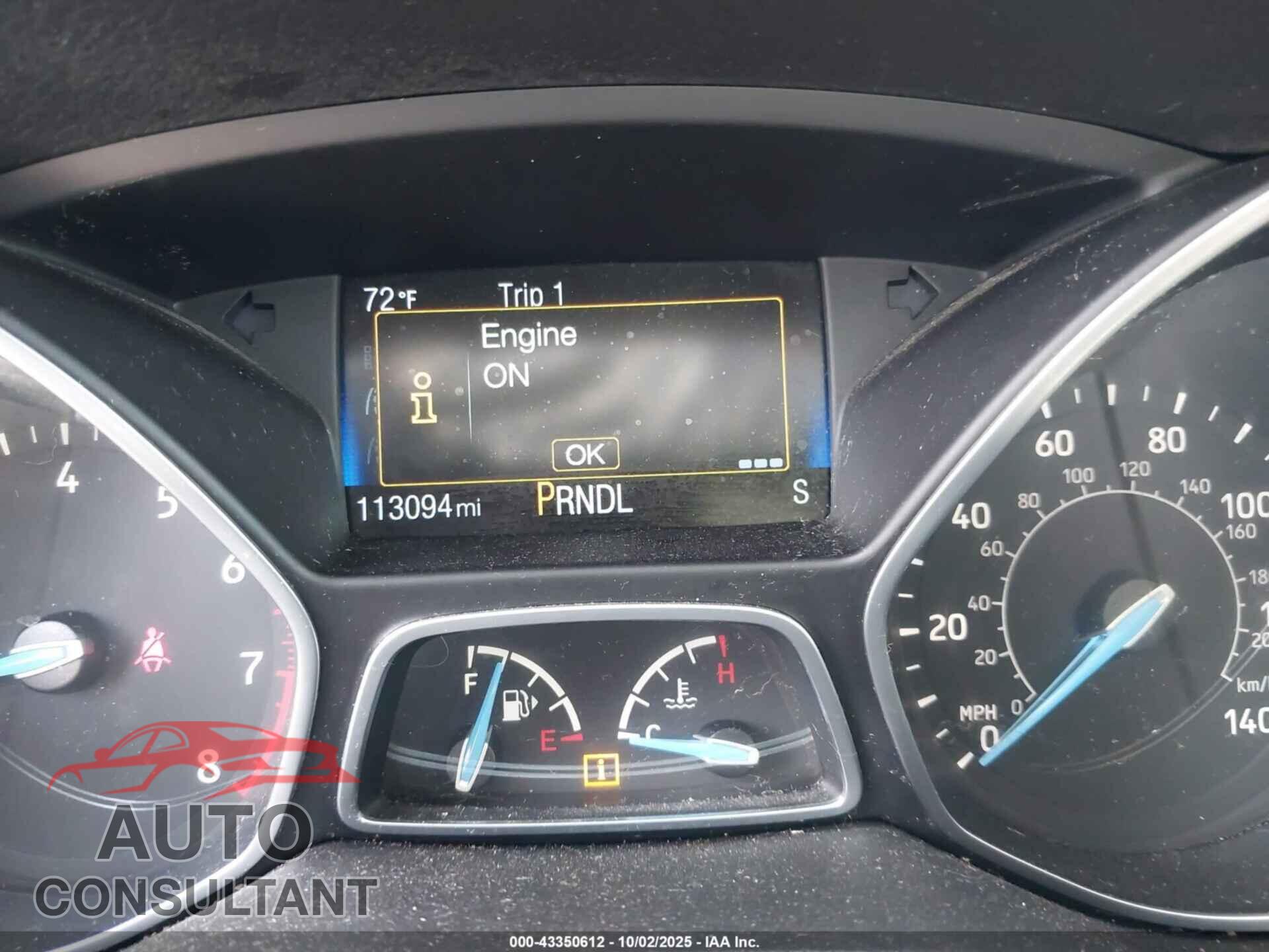 FORD FOCUS 2015 - 1FADP3F23FL286625