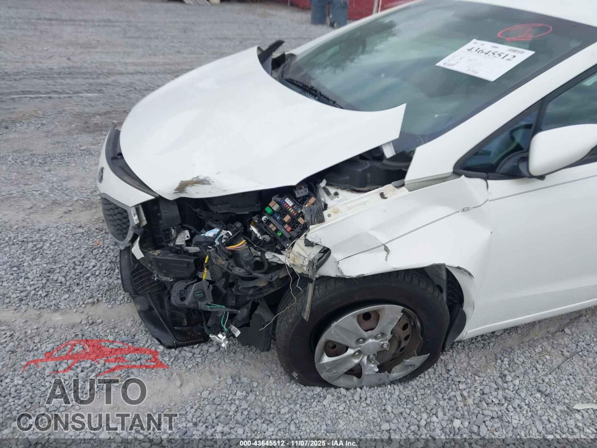 KIA FORTE 2016 - KNAFK4A61G5509765