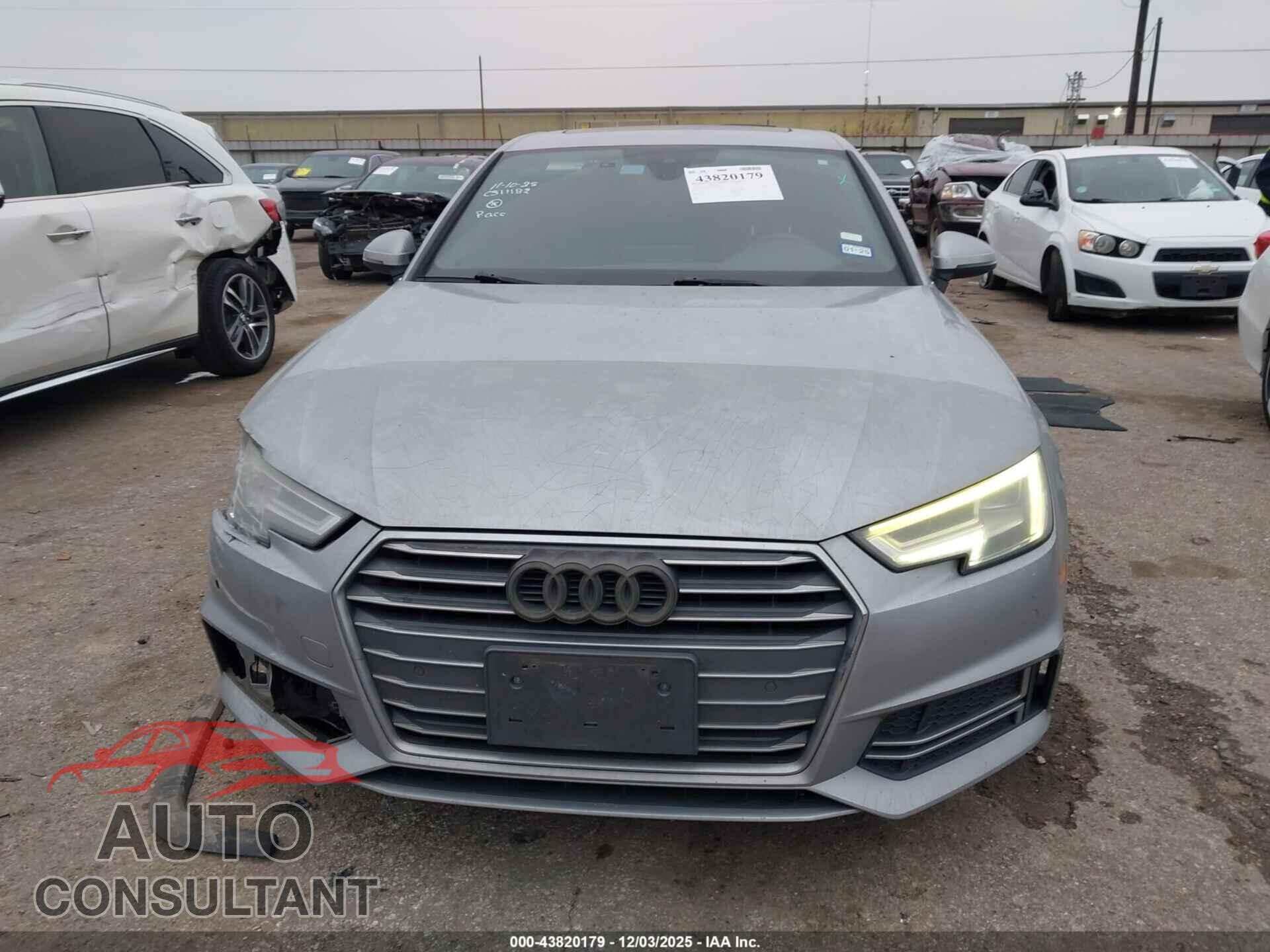 AUDI A4 2018 - WAULMAF42JA101079