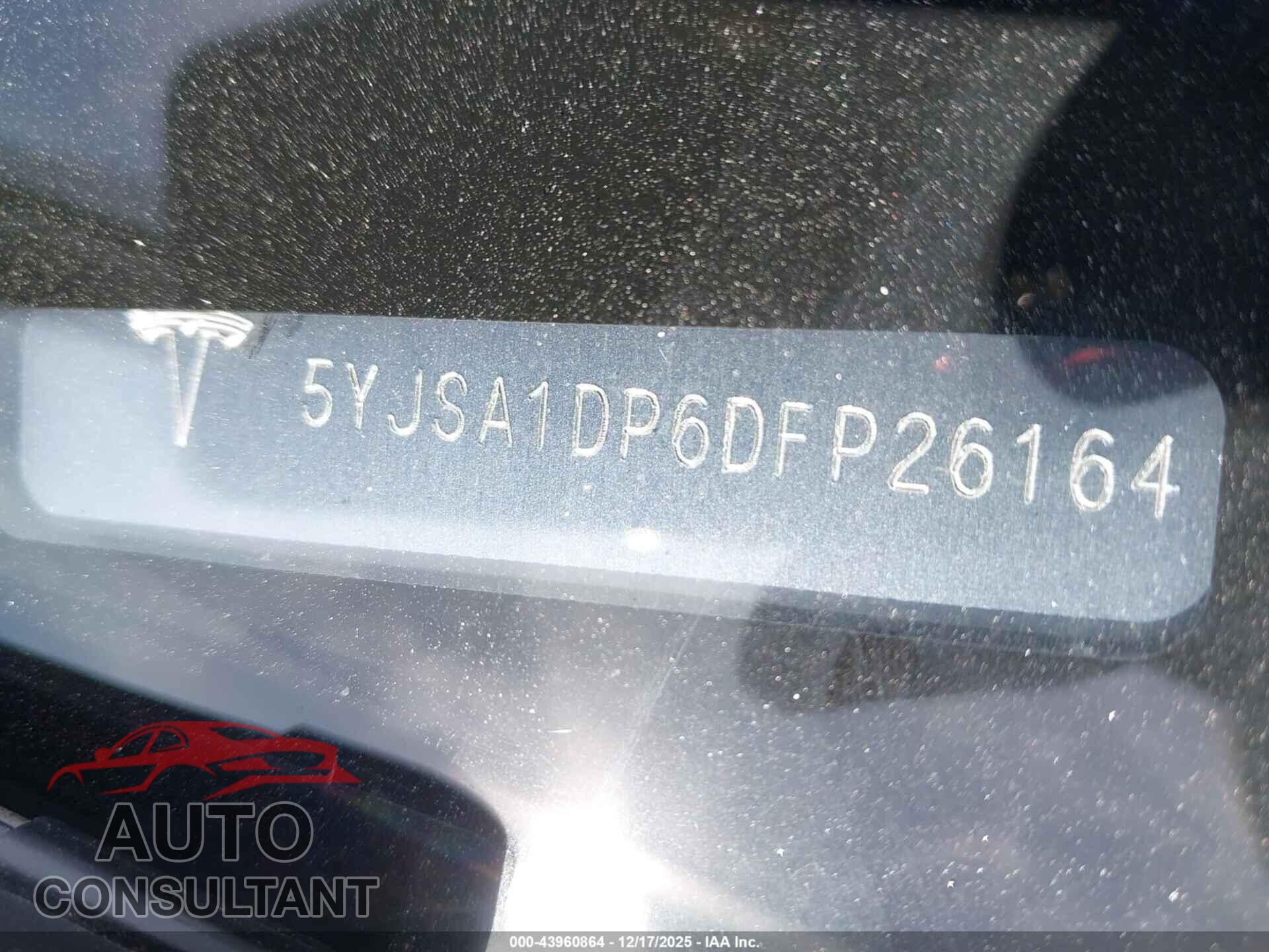 TESLA MODEL S 2013 - 5YJSA1DP6DFP26164