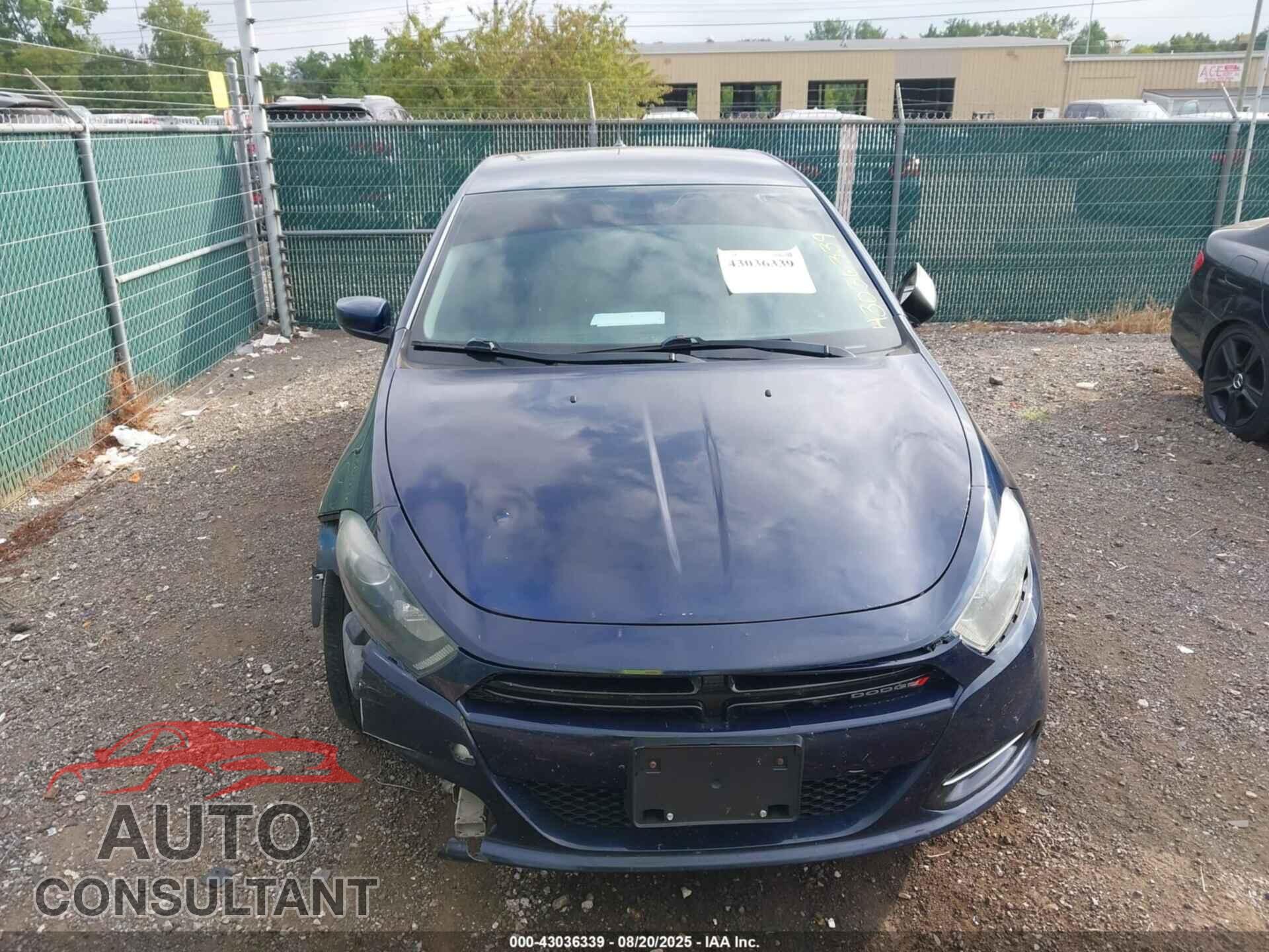 DODGE DART 2014 - 1C3CDFBB6ED745391