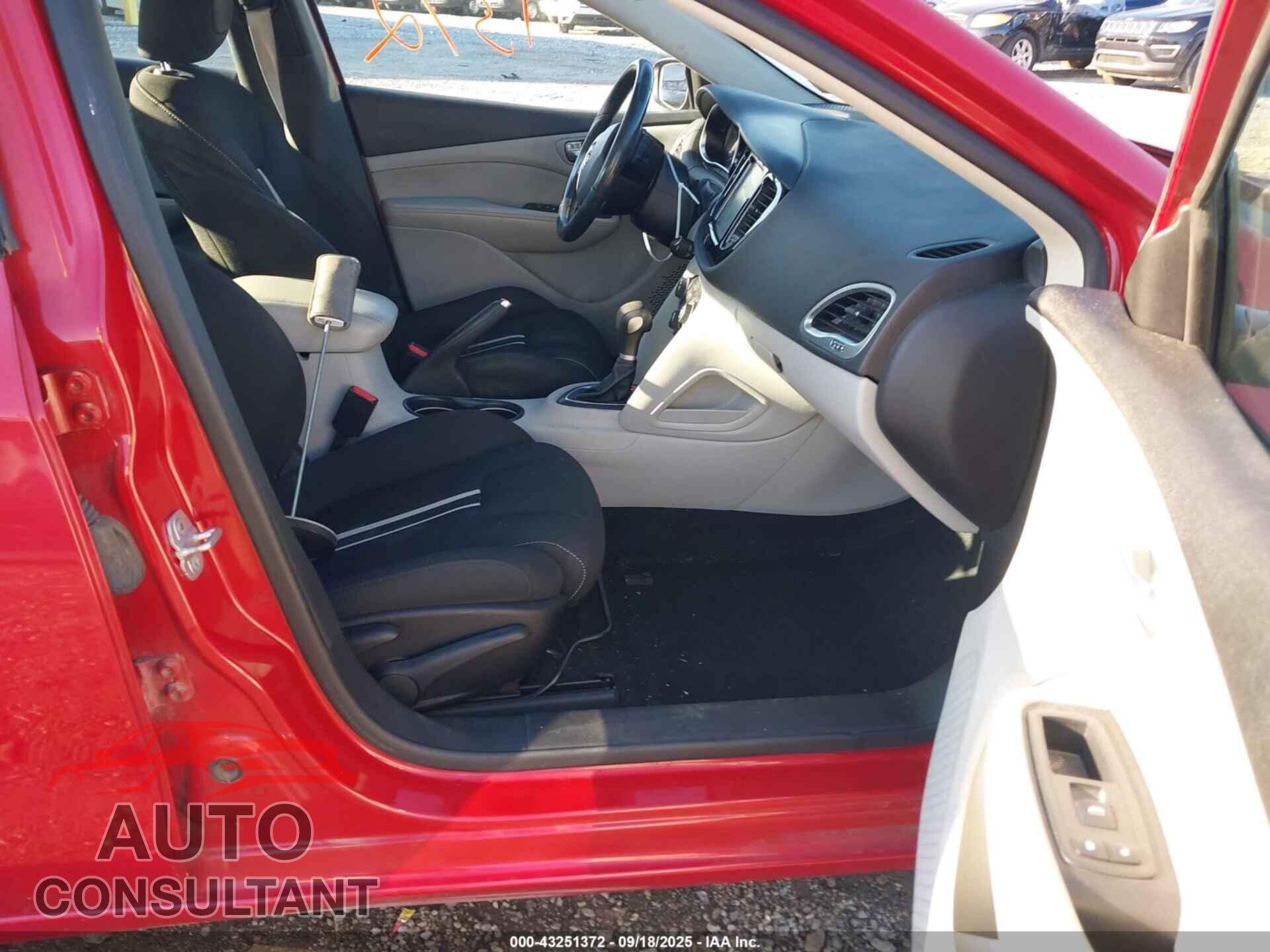 DODGE DART 2013 - 1C3CDFBA4DD322931