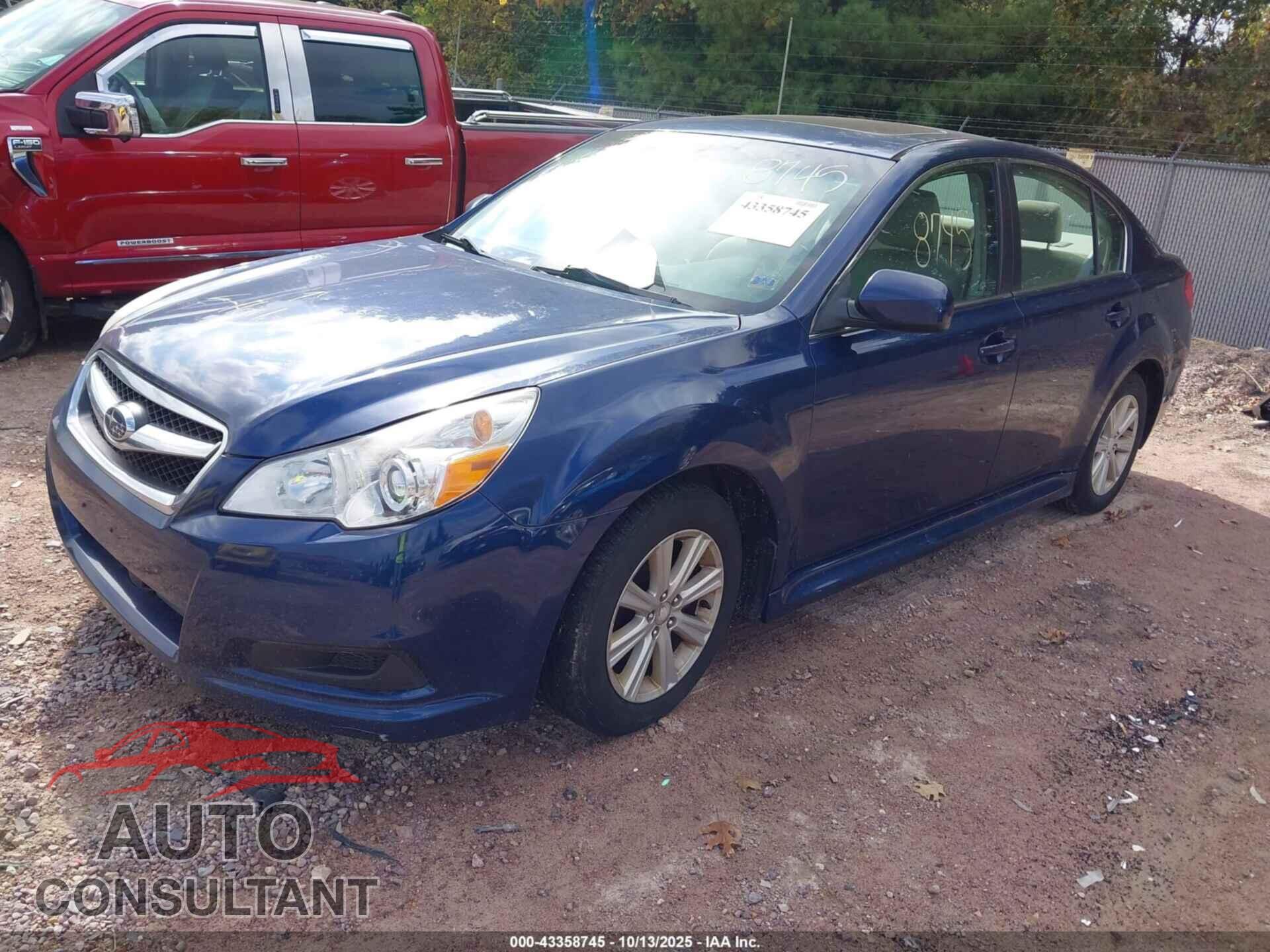 SUBARU LEGACY 2011 - 4S3BMCG62B3211968