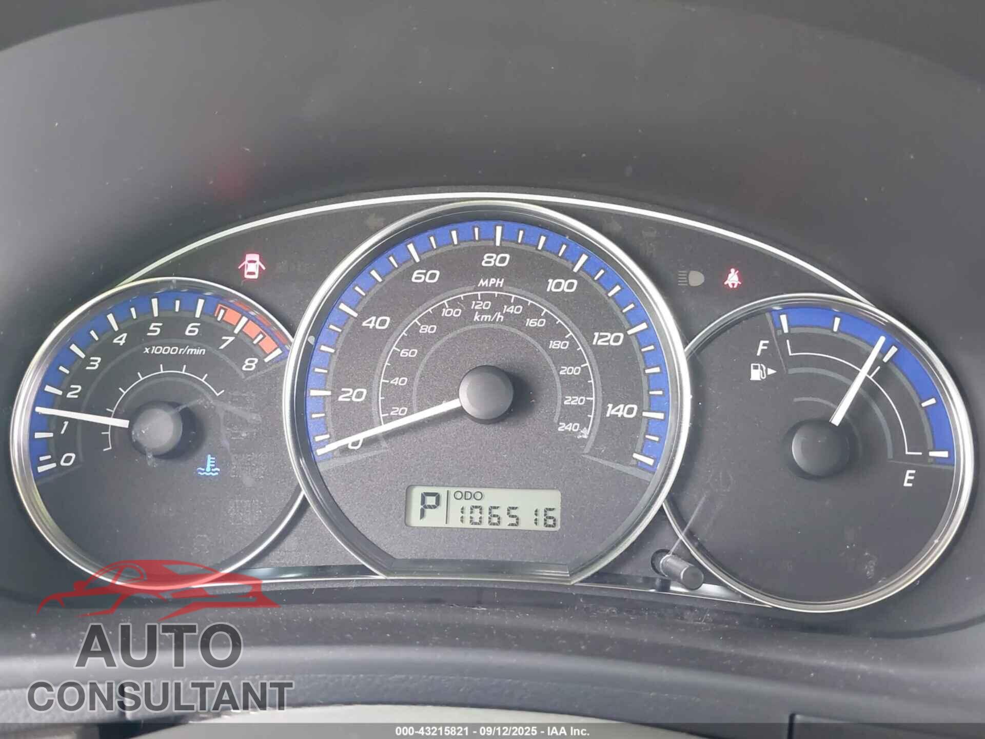 SUBARU FORESTER 2011 - JF2SHAEC6BH747182