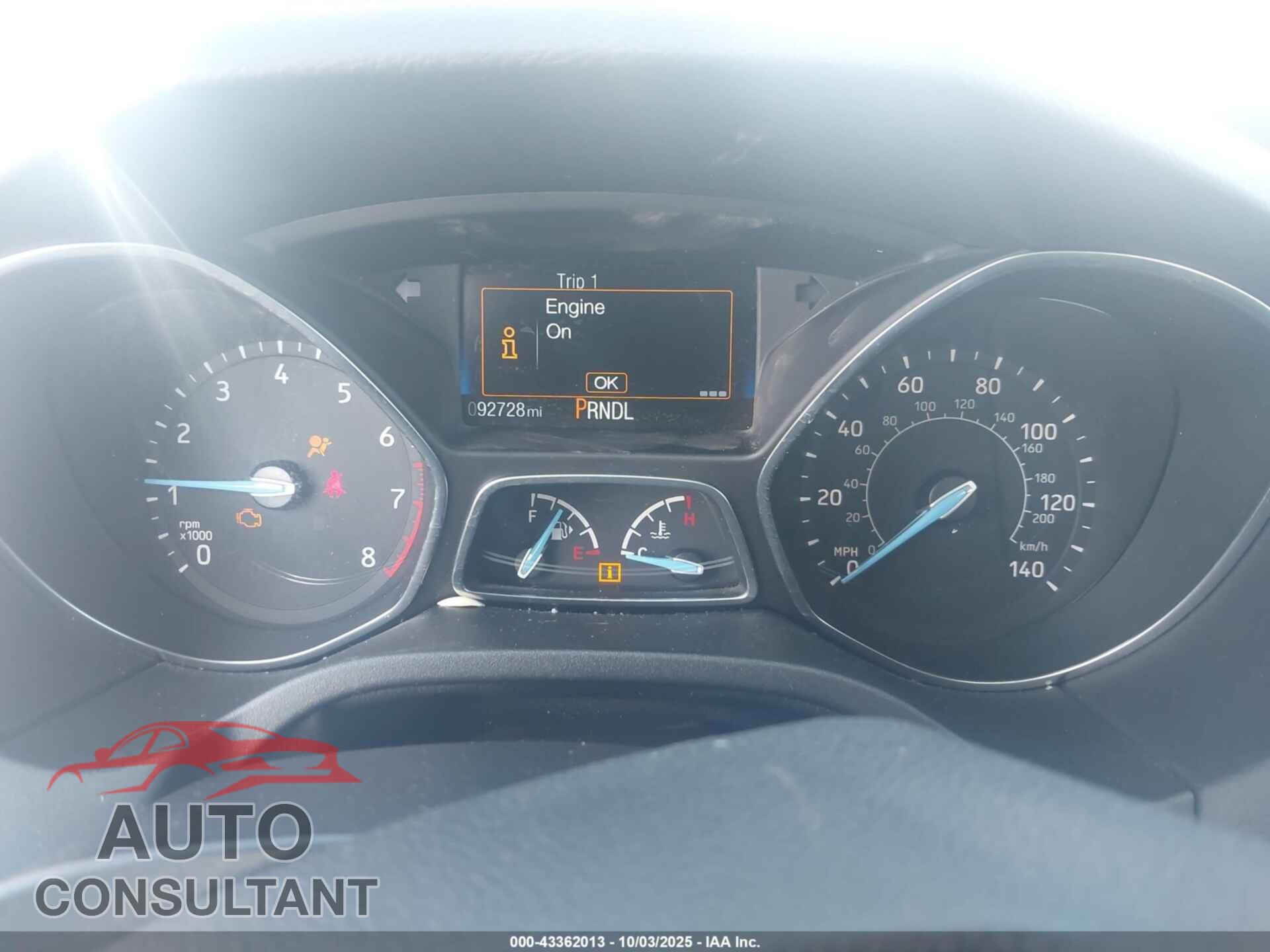 FORD FOCUS 2018 - 1FADP3E20JL279139