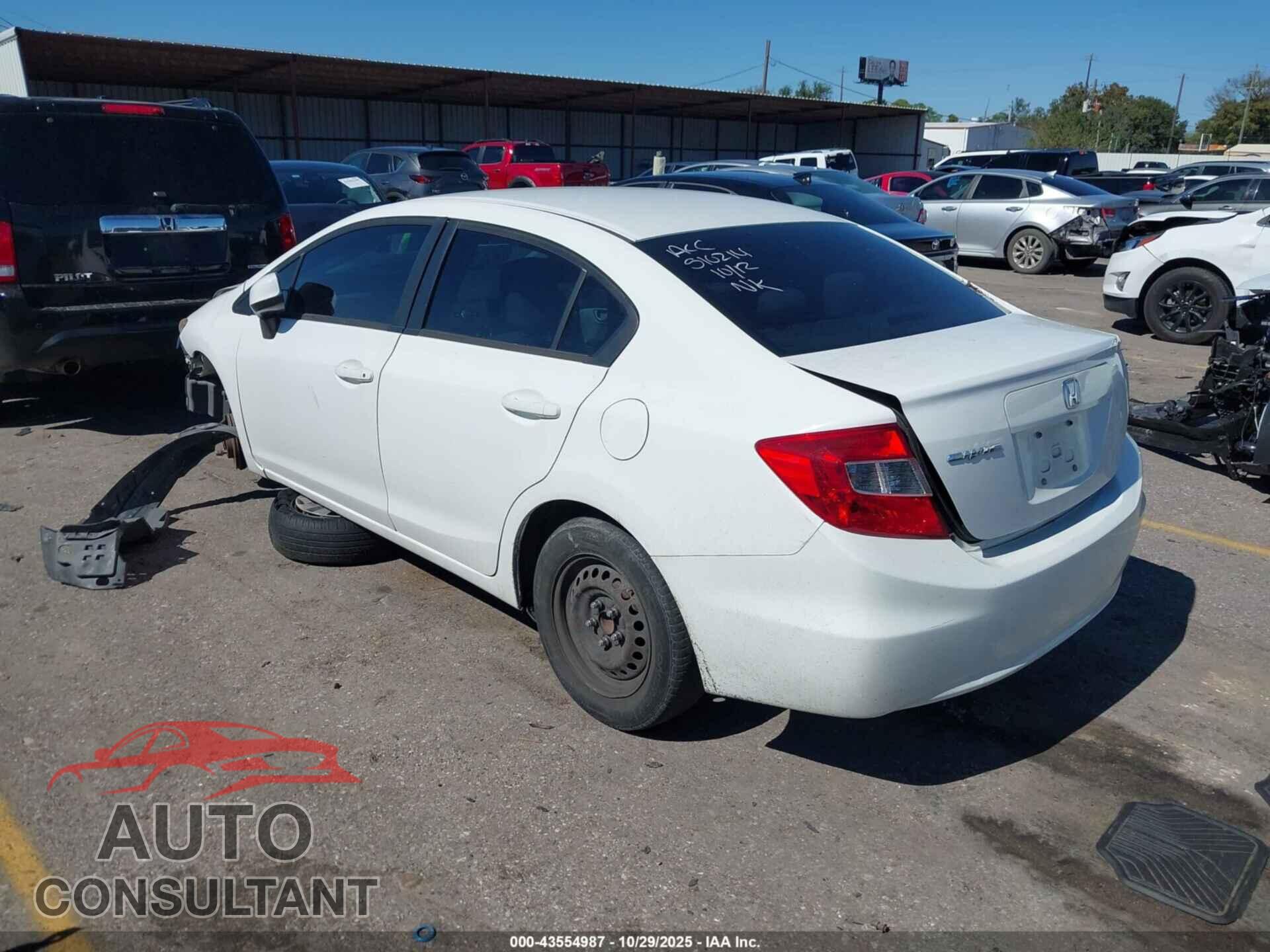 HONDA CIVIC 2012 - 19XFB2F51CE071979