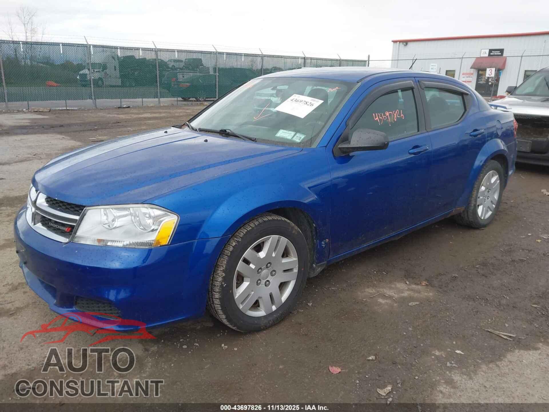 DODGE AVENGER 2013 - 1C3CDZABXDN731005