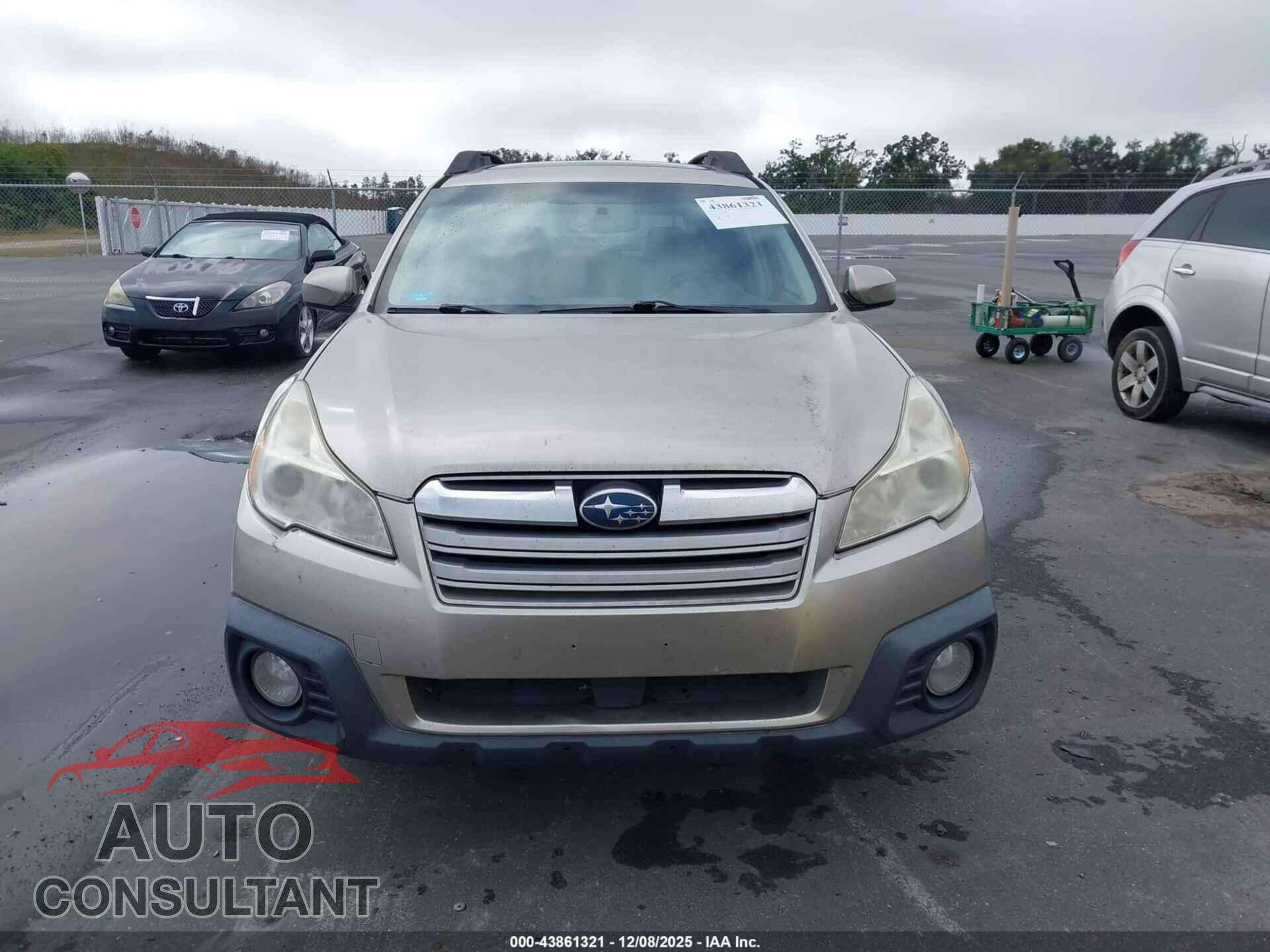 SUBARU OUTBACK 2014 - 4S4BRBLC5E3283674