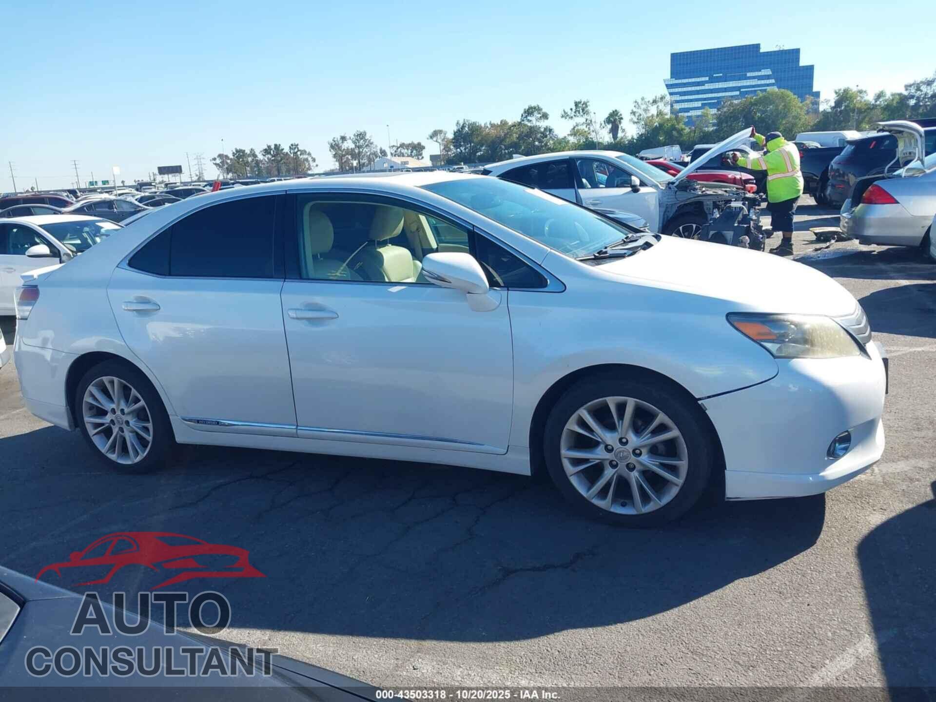 LEXUS HS 250H 2010 - JTHBB1BA4A2012560