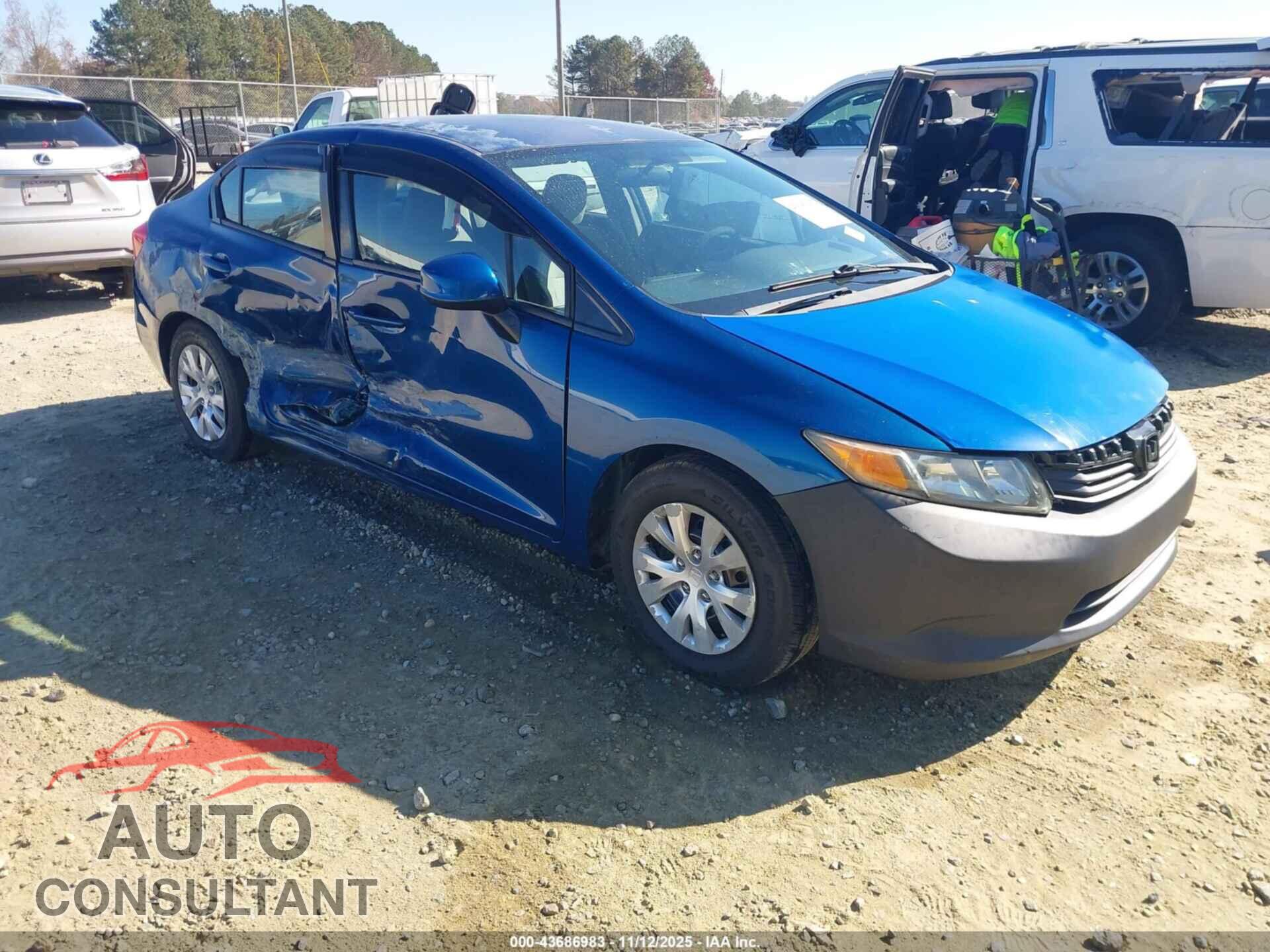 HONDA CIVIC 2012 - 2HGFB2F54CH538544